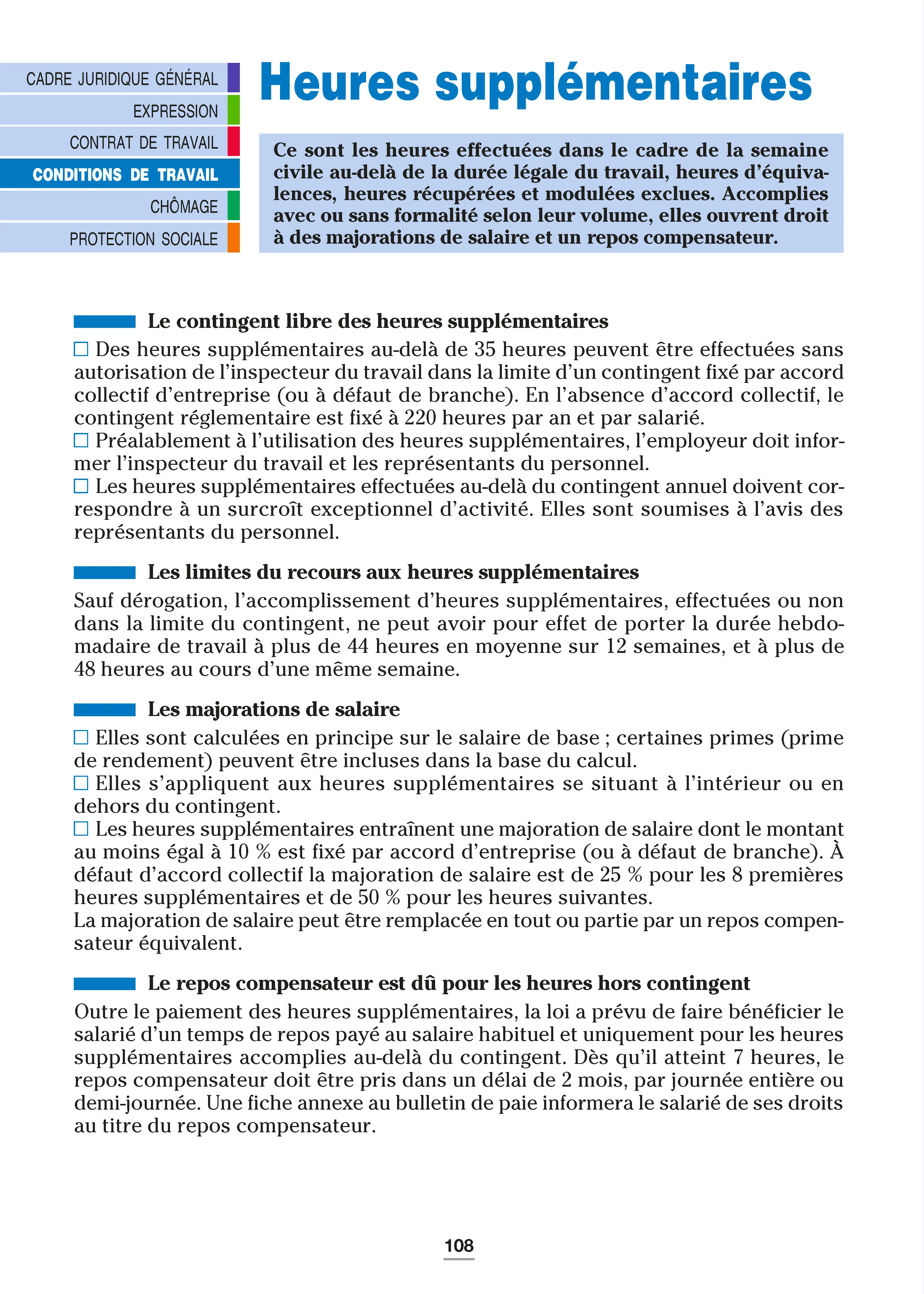La législation du travail - Repères pratiques : Contrat de travail, droit social, conditions de travail et protection sociale - Livre - 9782095072117 - page intérieure 005