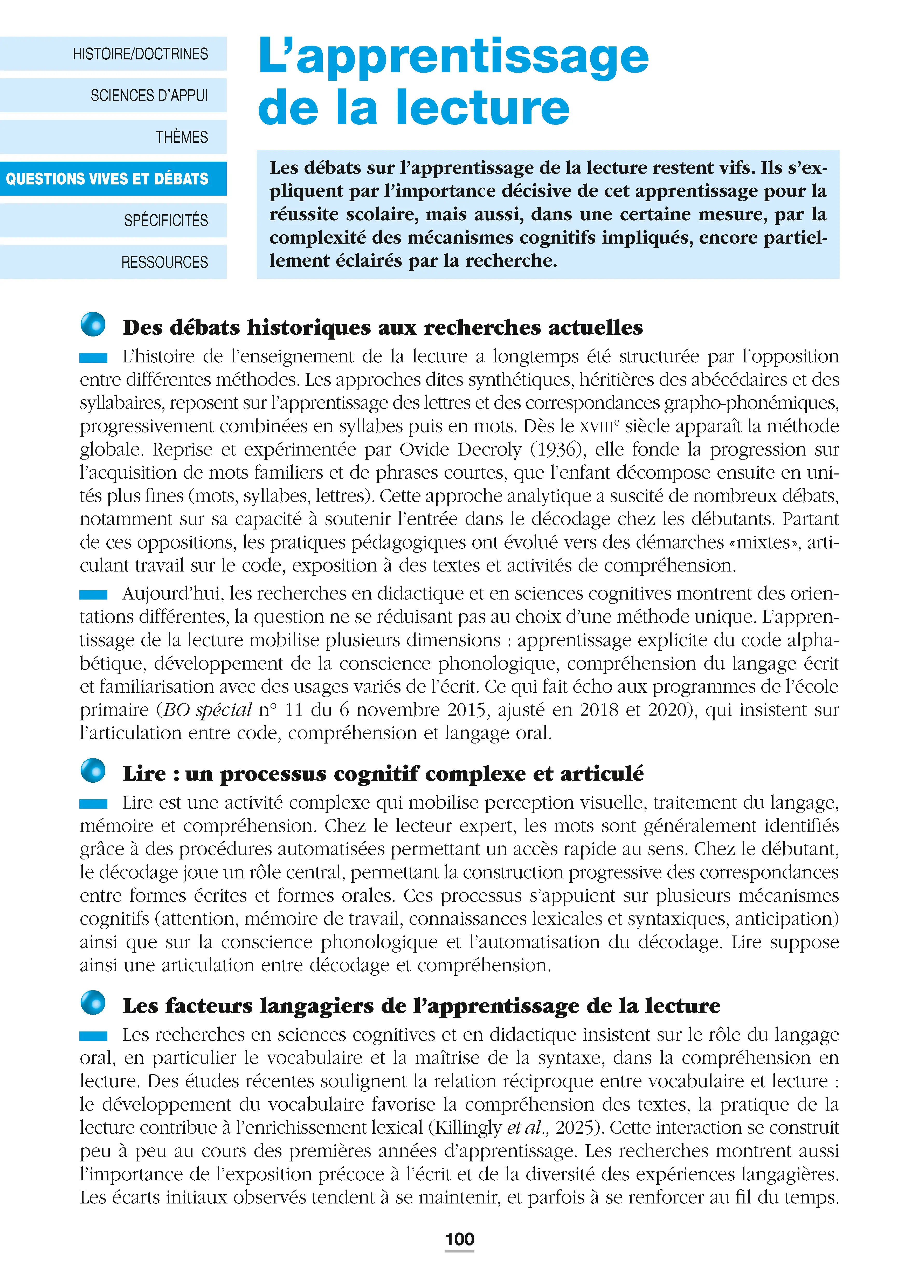 La pédagogie - Repères pratiques : Théories de l'apprentissage, pratiques éducatives et sciences de l'éducation - Livre - 9782095072124 - page intérieure 005