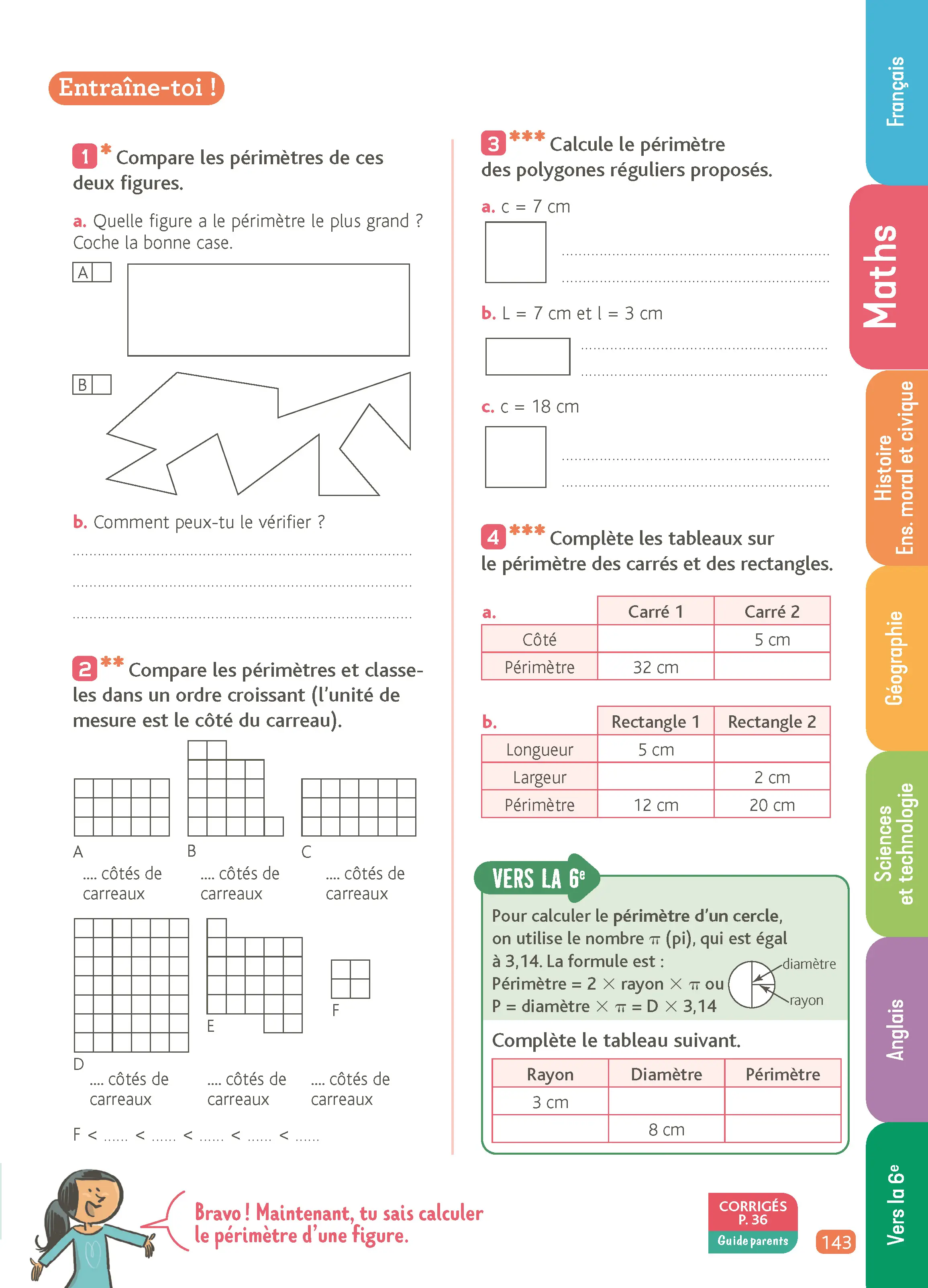 Je comprends tout CM2 - Tout en un : cours & exercices, corrigés + ardoise effaçable, préparation entrée en 6e (10-11 ans) - Programme officiel - Cahier d'exercices - 9782095048839 - page intérieure 006