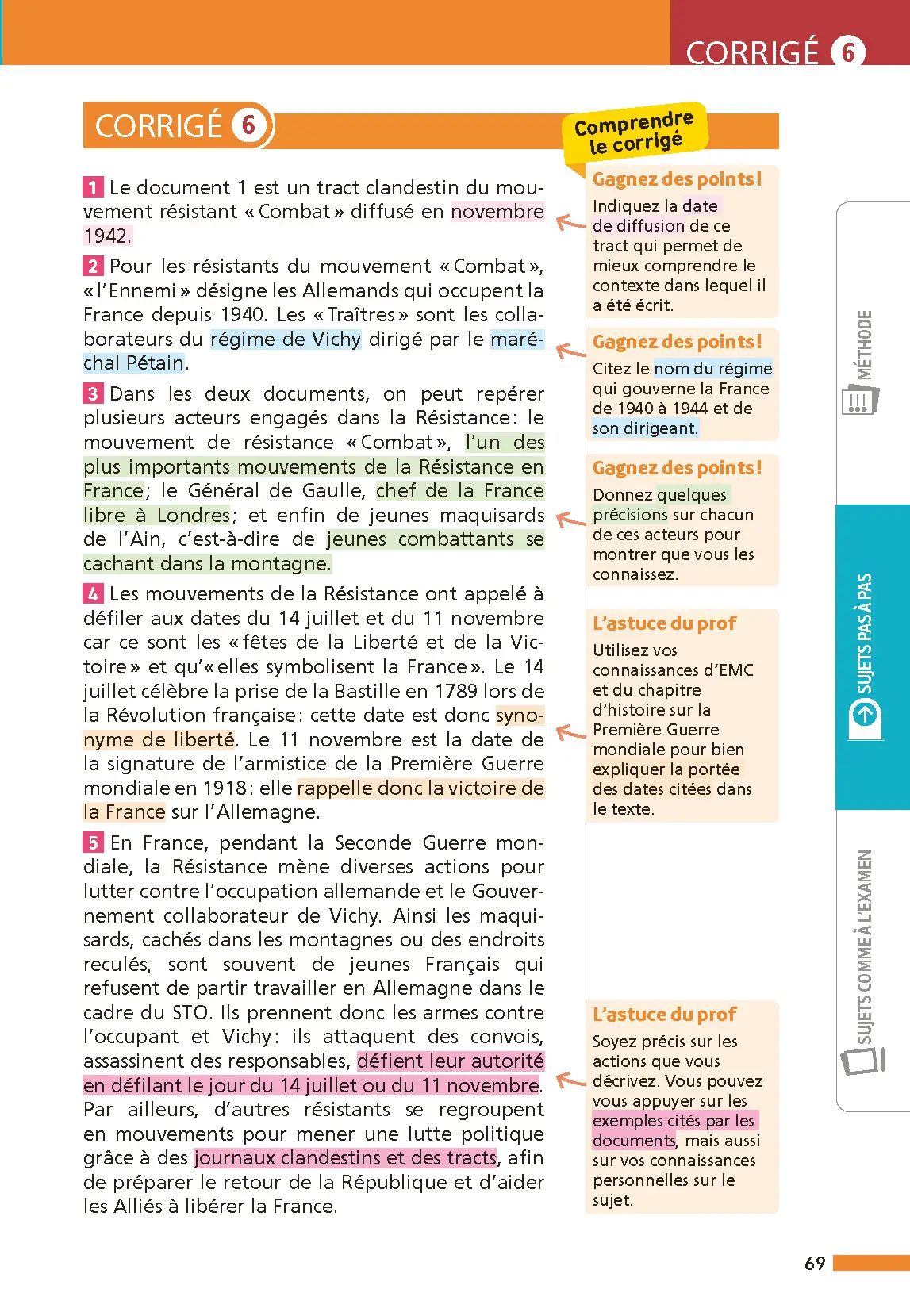 Annales ABC du Brevet 2026 - Histoire-Géographie-EMC 3e - Sujets et corrigés + fiches de révisions - Livre parascolaire - 9782095050238 - page intérieure 006