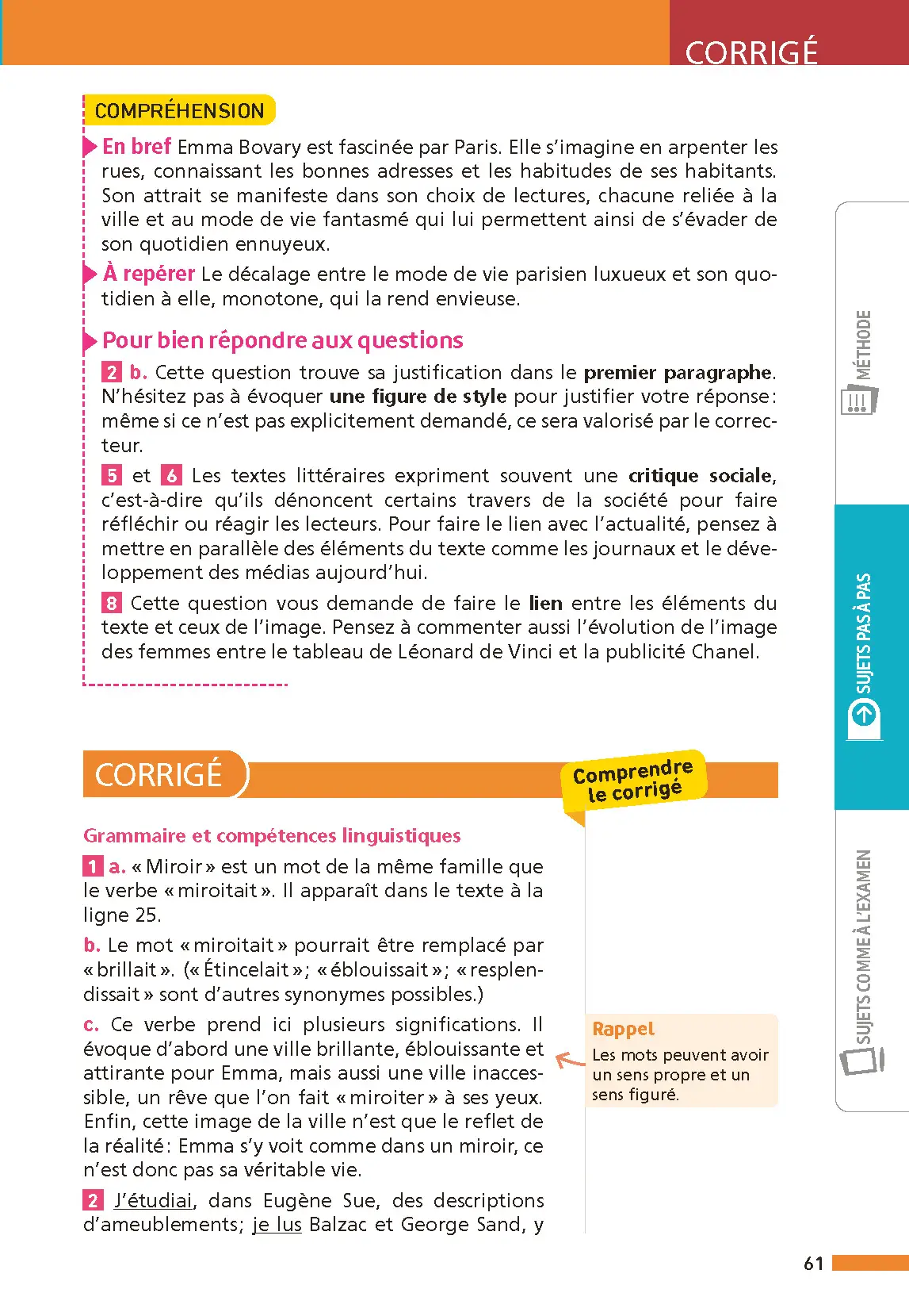 Annales ABC du Brevet 2026 - Français 3e - Sujets et corrigés + fiches de révisions - Livre parascolaire - 9782095050252 - page intérieure 006