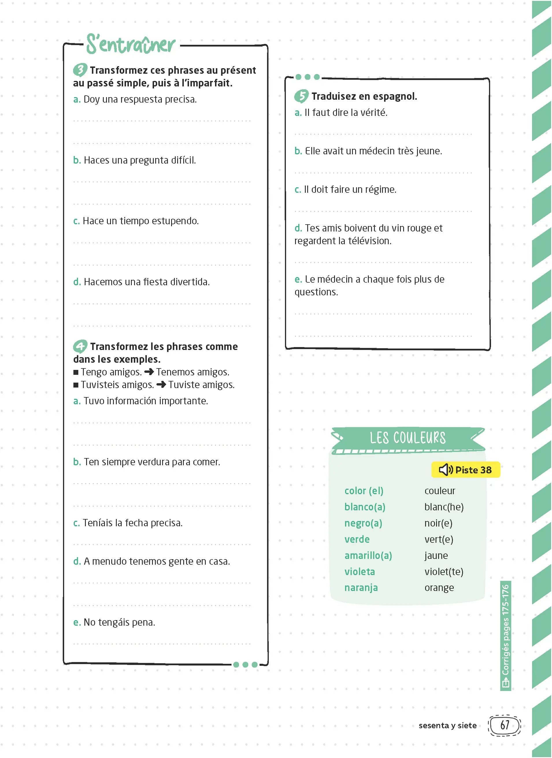 Mon Programme en 3 mois - Guide d'apprentissage de l'Espagnol - Approfondissement - Méthode interactive avec Audio - Livre de cours, méthode et exercices - 9782095053079 - page intérieure 006