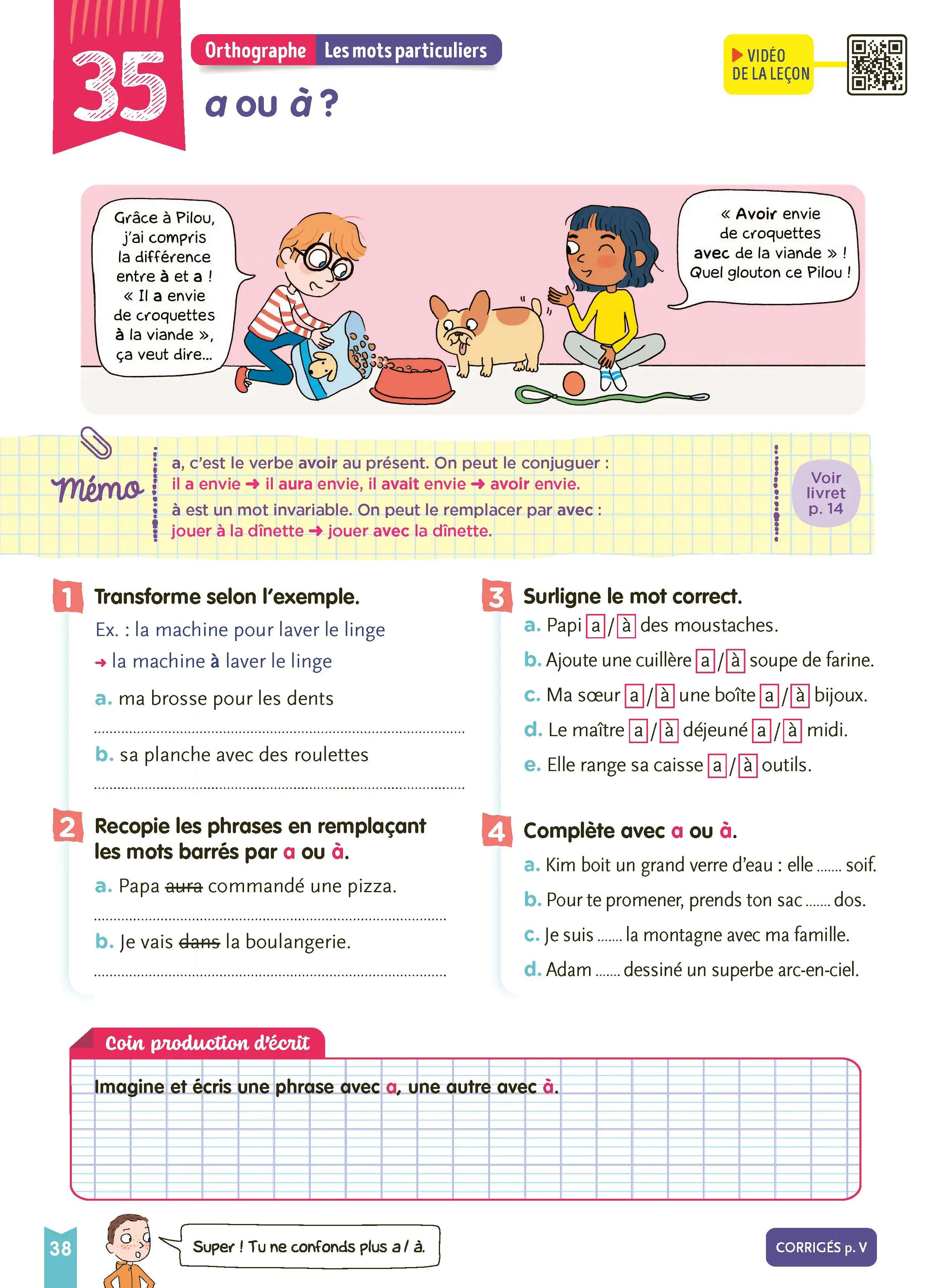 Je comprends tout - Français CE1 7-8 ans - Cahier d'exercices complet avec 300 exercices et leçons en BD  - Tout-en-un - 9782095054175 - page intérieure 006