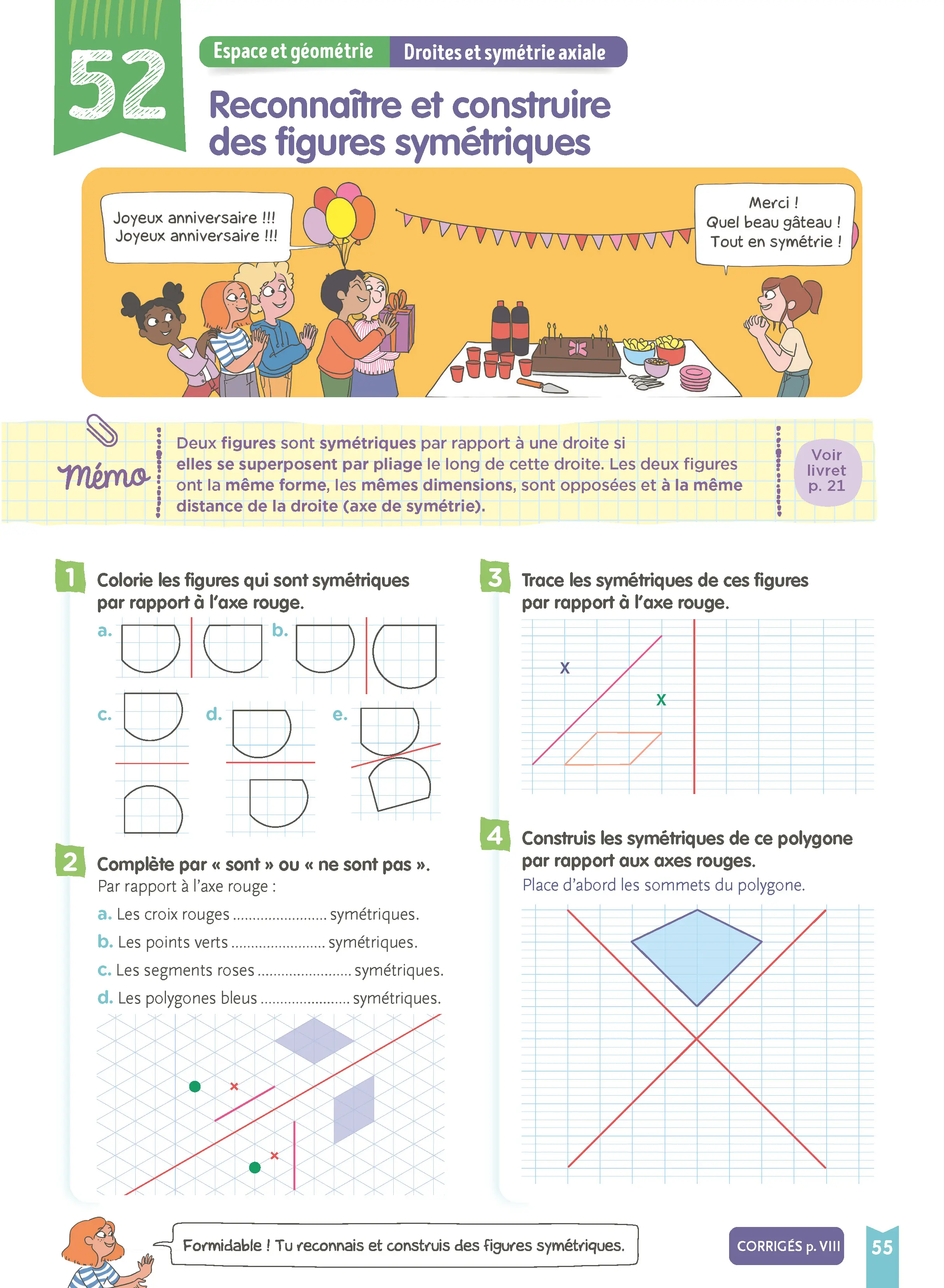 Maths CM2 : Je comprends tout | Cahier d'entraînement 10-11 ans : 300 exercices, leçons illustrées, vidéos, mémos, corrigés | Nouveau programme - Cahier d'exercices - 9782095057411 - page intérieure 006