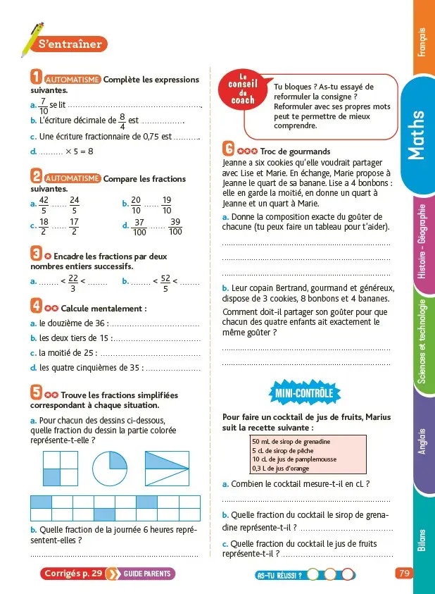Je Comprends Tout ! 6e - Toutes les matières pour réussir son année de 6e - Cours, méthodes, exercices progressifs - Guide parents inclus - Tout-en-un - 9782095057442 - page intérieure 006