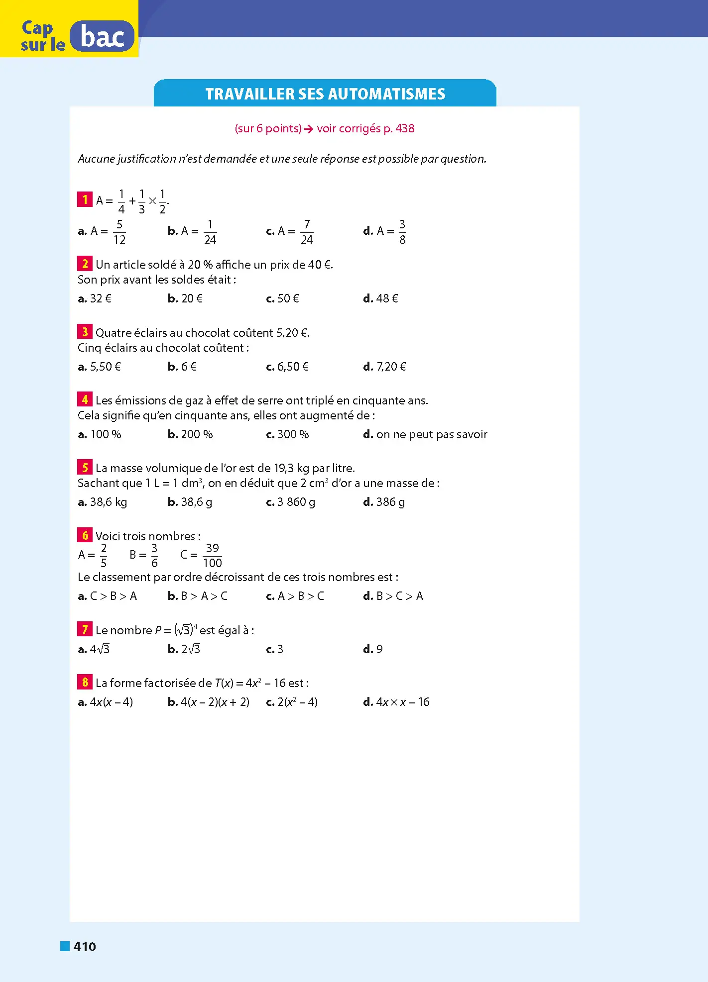 ABC Tout en un 1re - Toutes les matières du tronc commun Première 2026-2027 - Français, Enseignement scientifique et Maths, Histoire-Géographie, Anglais, Espagnol - Livre de cours, méthode et exercices - 9782095063825 - page intérieure 006