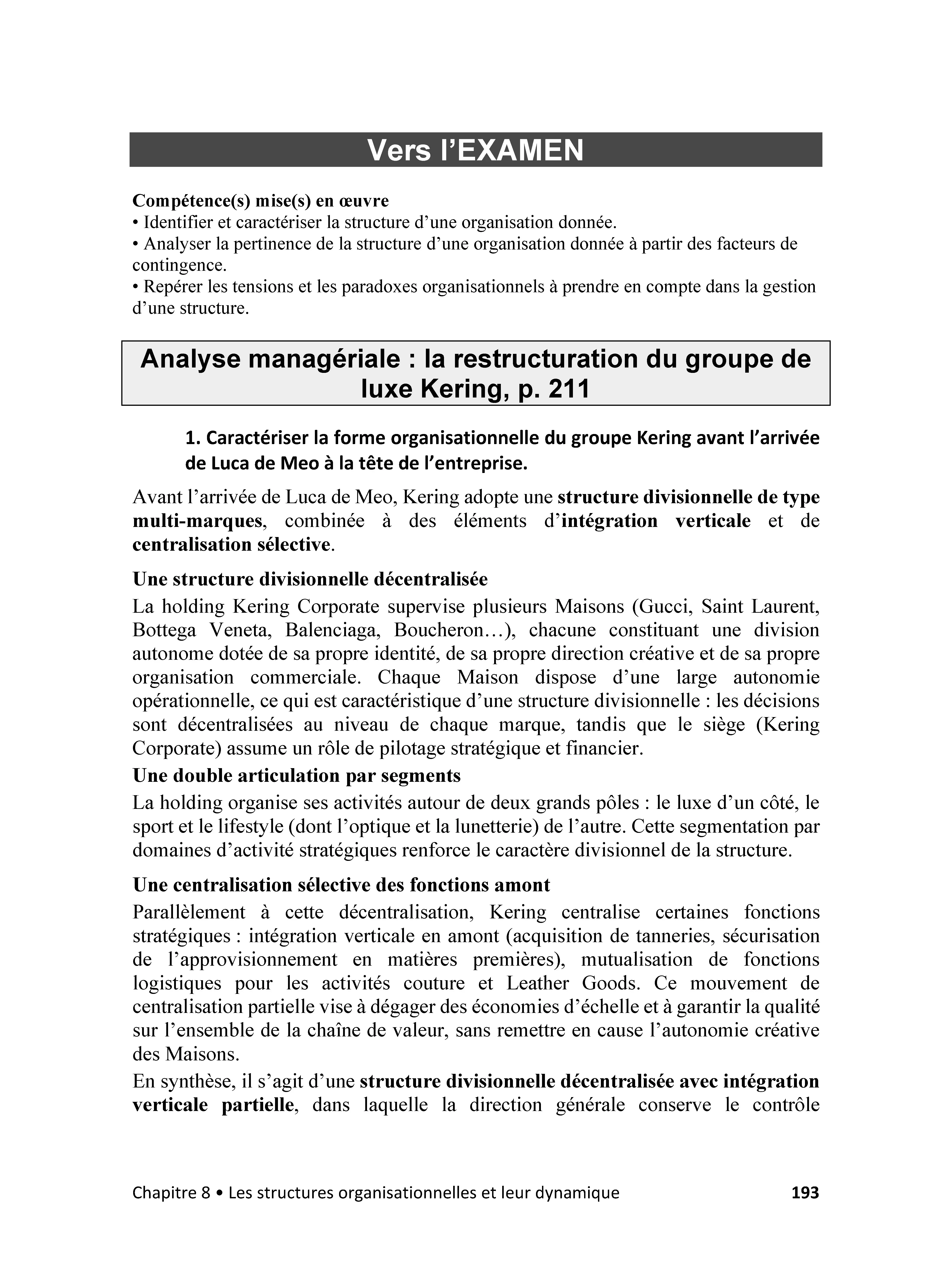 DCG 7 Management des organisations - Corrigés des applications - 2026-2027  - Livre - 9782095066918 - page intérieure 006