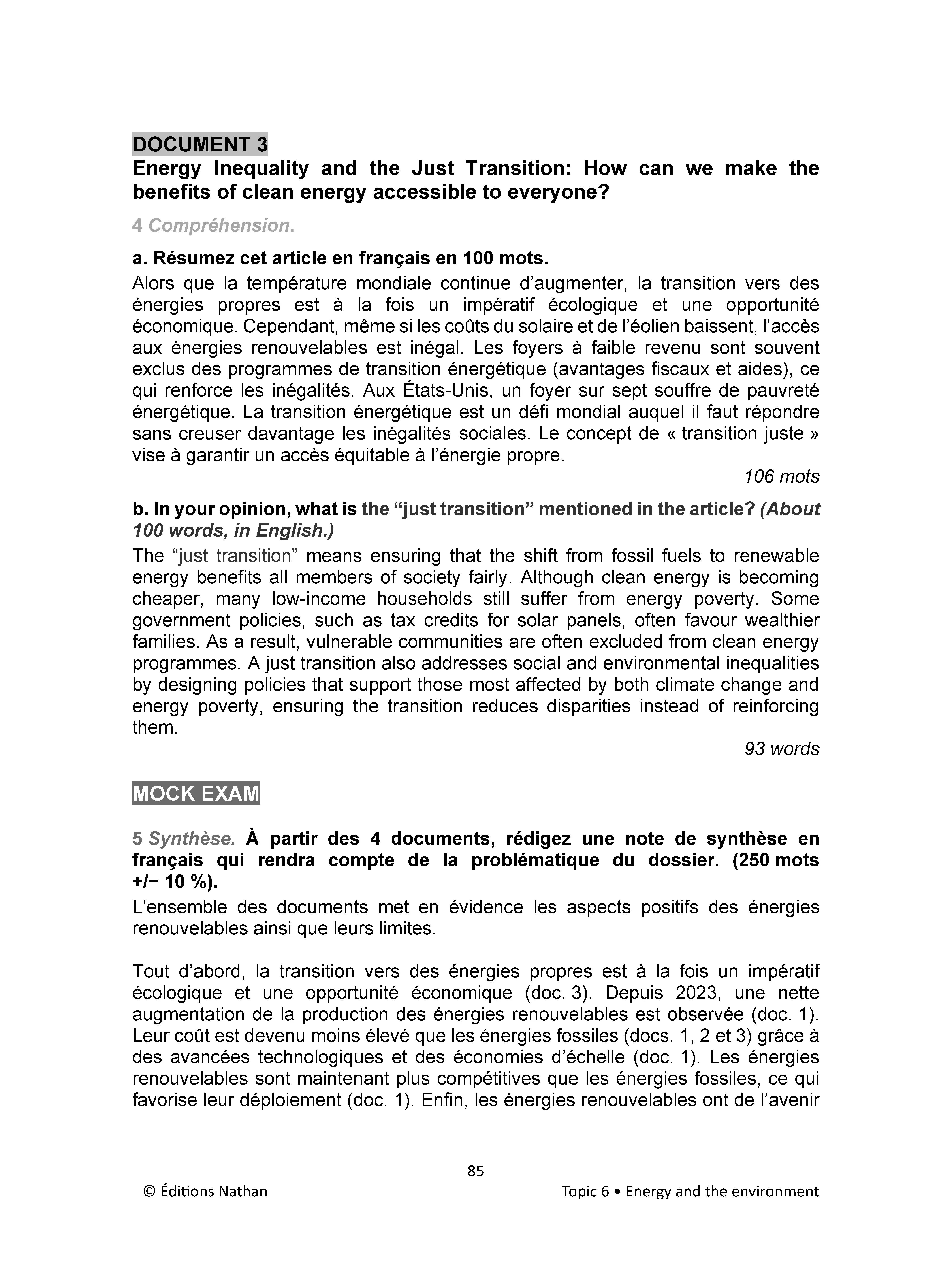 DCG 12 Anglais des affaires - Corrigés des applications - Nouveau programme 2026 - Livre - 9782095067281 - page intérieure 006