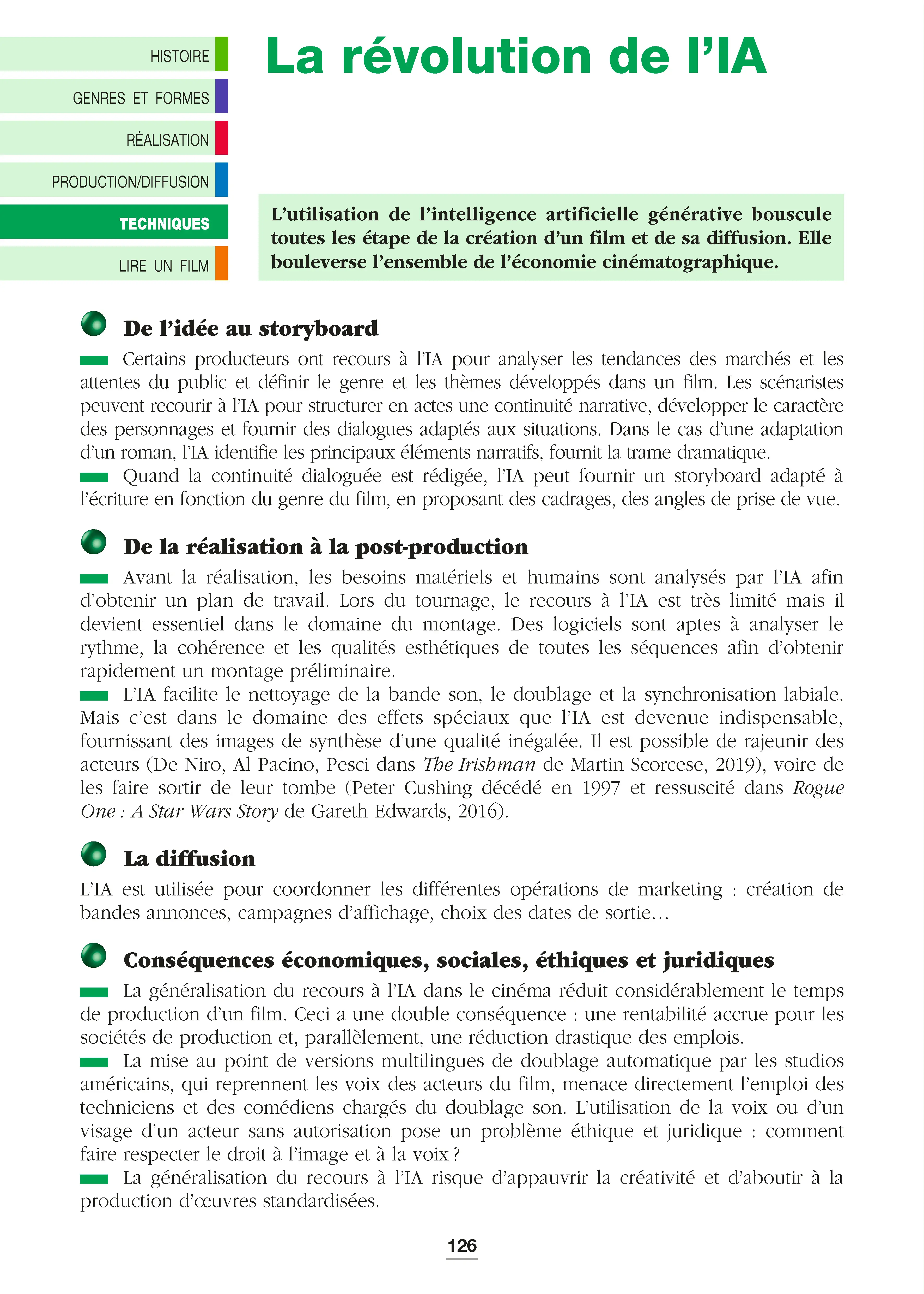 Le cinéma - Répères pratiques : Histoire du cinéma, réalisateurs, genres et analyse filmique - Livre - 9782095072063 - page intérieure 006