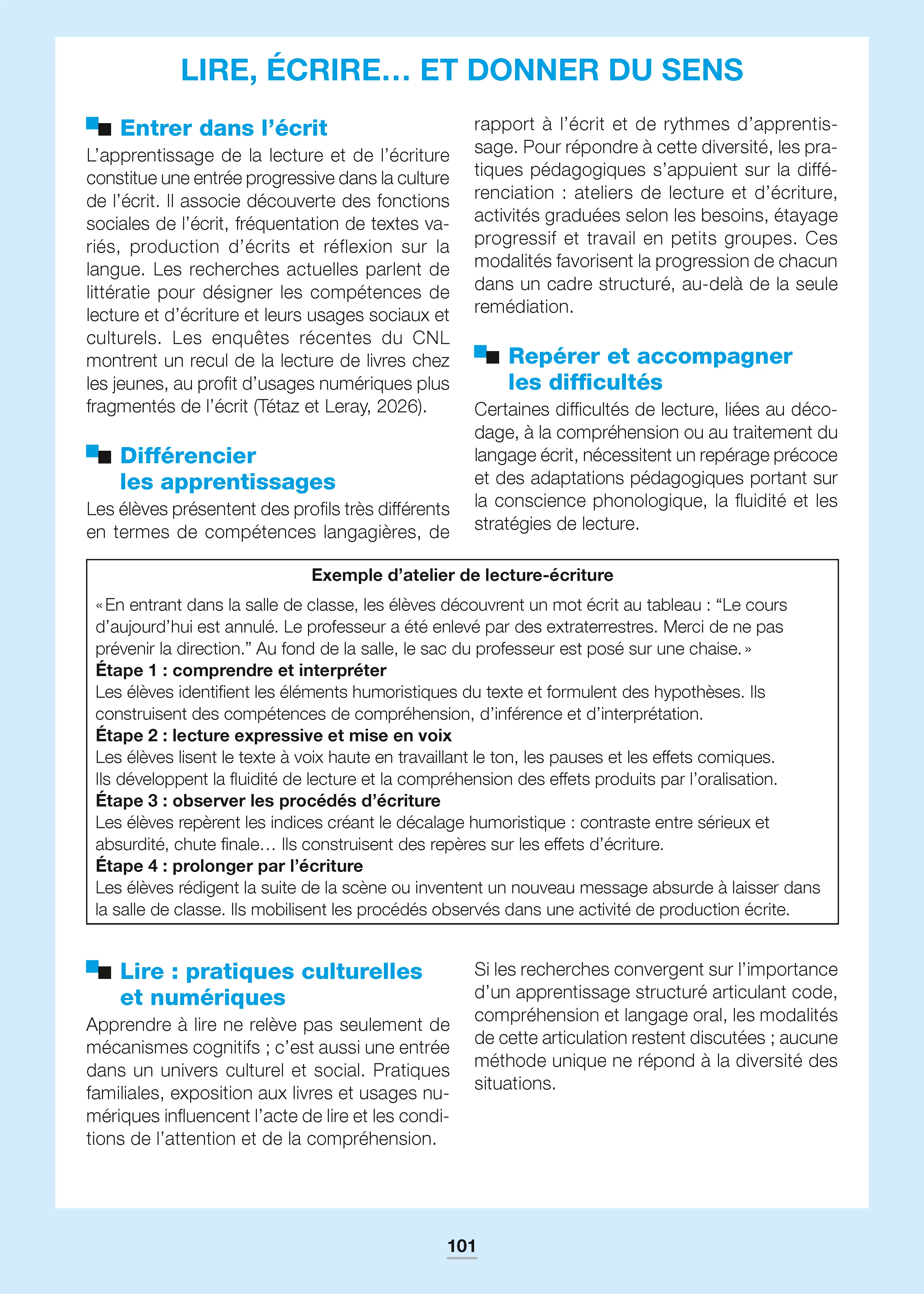 La pédagogie - Repères pratiques : Théories de l'apprentissage, pratiques éducatives et sciences de l'éducation - Livre - 9782095072124 - page intérieure 006
