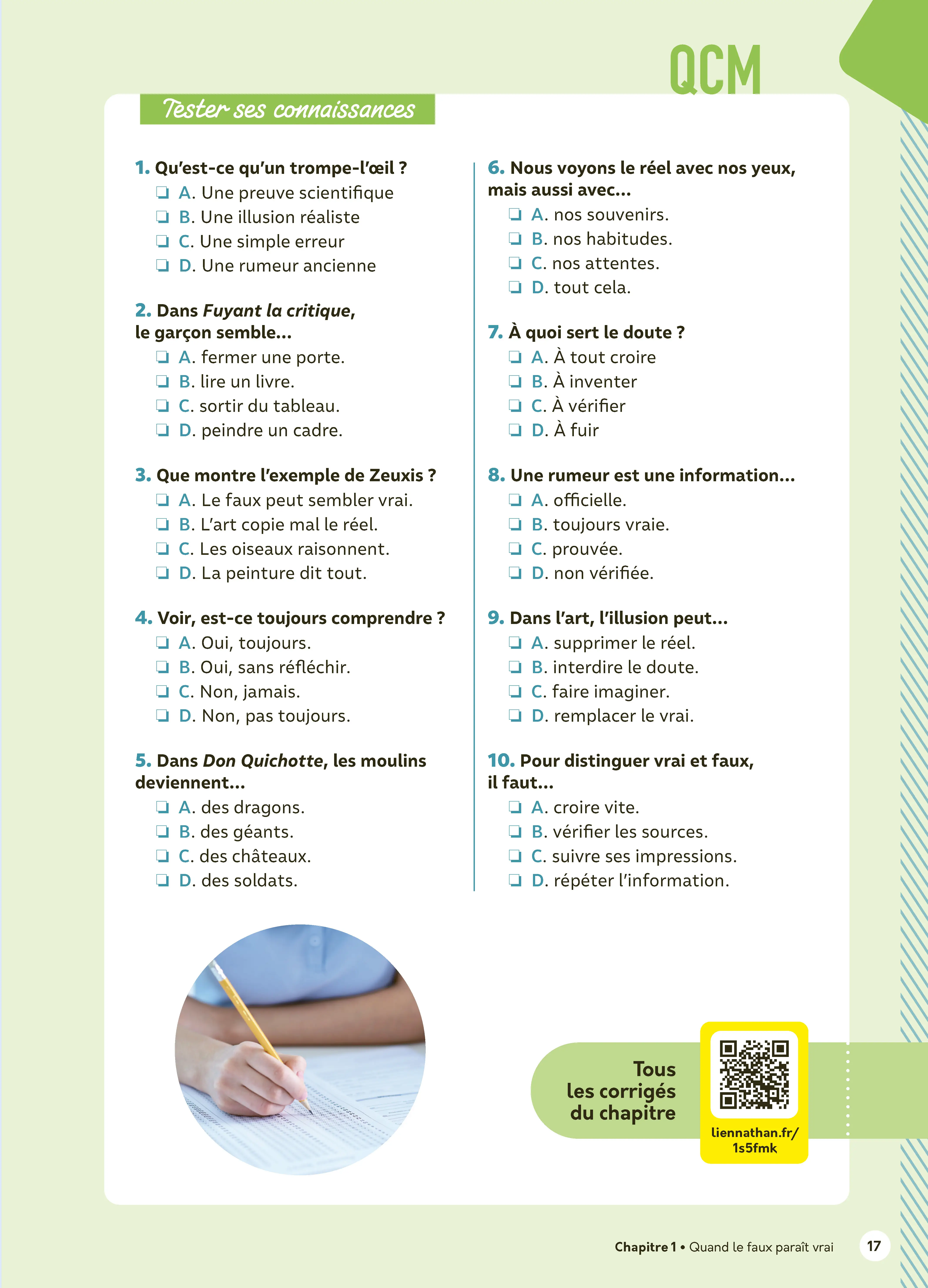 BTS Culture générale et expression - Thème 2027 : Le vrai du faux - Préparation examen BTS - Cours, culture générale, lexique et entraînements corrigés - Livre de cours, méthode et exercices - 9782095072216 - page intérieure 006