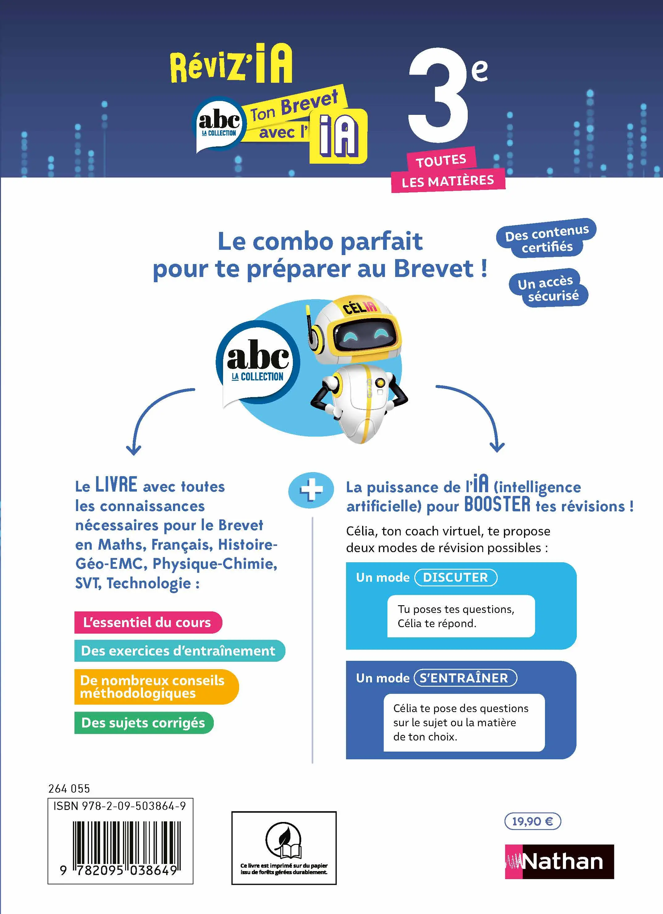 Ton Brevet avec l'IA 3e - Toutes les matières - Reviz'IA - Brevet 2026 - Cours, exercices, sujets corrigés - Livre parascolaire - 9782095038649 - page intérieure 007