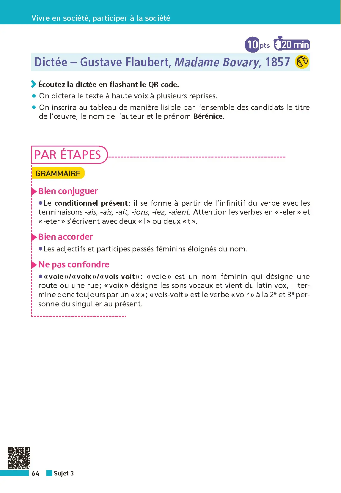 Annales ABC du Brevet 2026 - Français 3e - Sujets et corrigés + fiches de révisions - Livre parascolaire - 9782095050252 - page intérieure 007