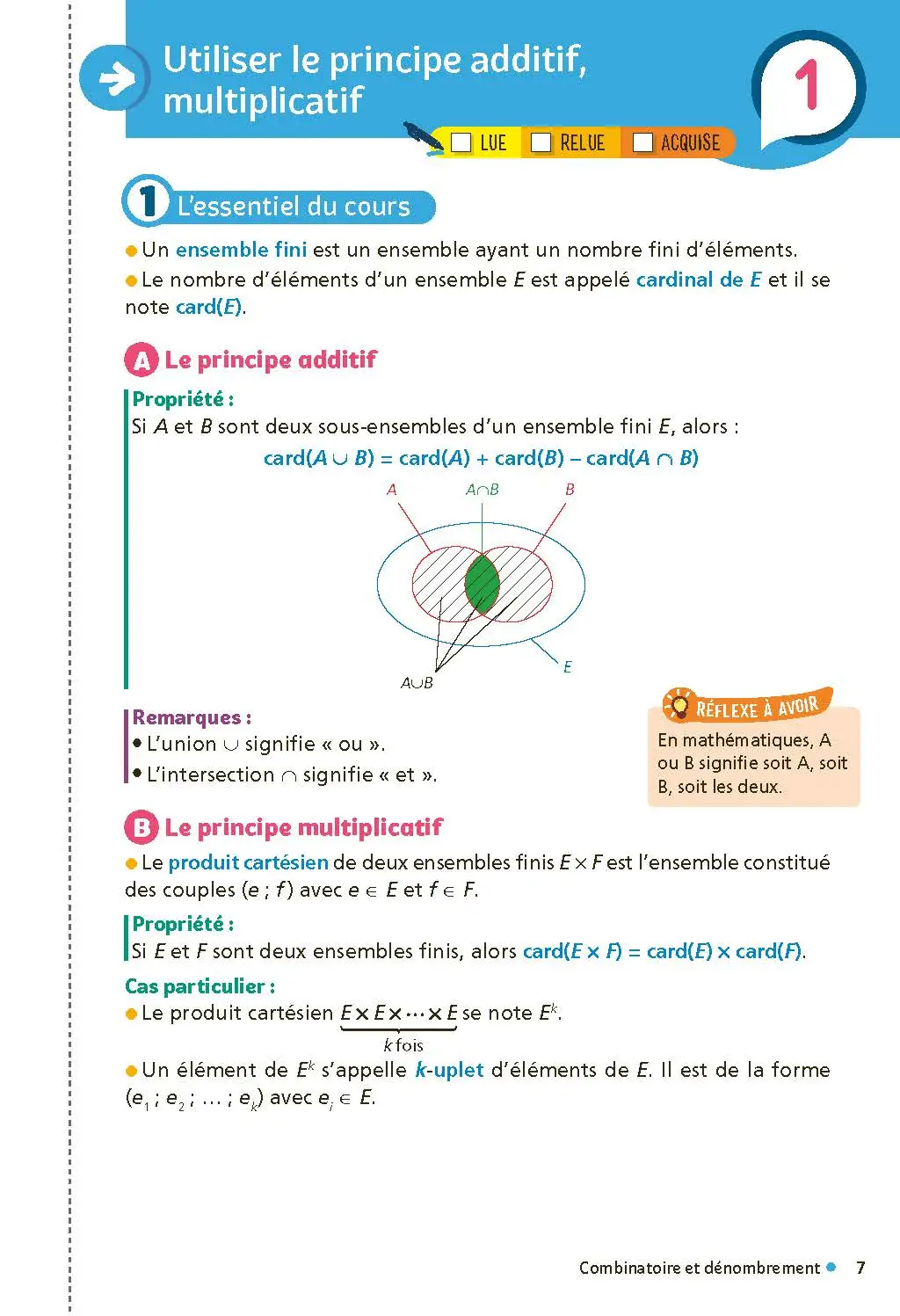 Mathématiques Terminale - Mes fiches pour le BAC Tle - BAC 2027 - EPUB - Fiches - 9782095050962 - page intérieure 007