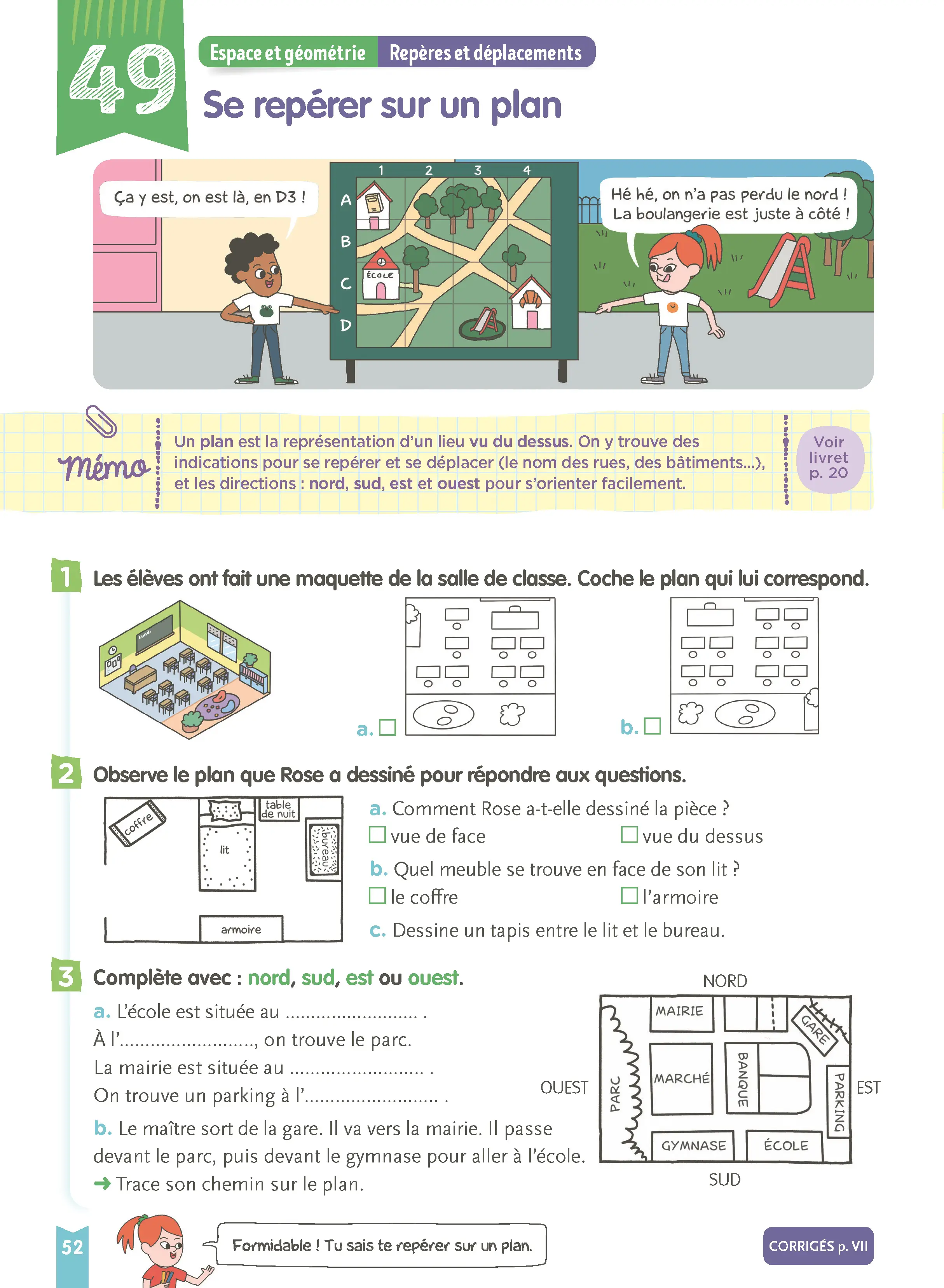 Je comprends tout - Maths CE1 7-8 ans - Cahier d'exercices complet avec 300 exercices et tables de multiplication - Tout-en-un - 9782095055288 - page intérieure 007