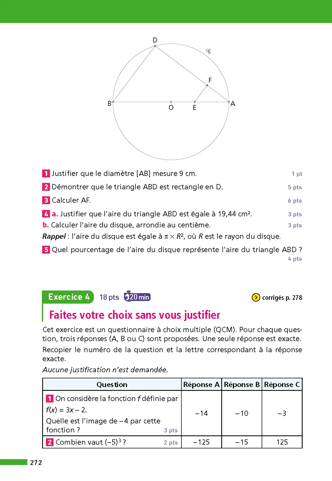 Annales ABC du Brevet 2026 - Maths 3e - Sujets et corrigés + fiches de révisions - Livre parascolaire - 9782095050221 - page intérieure 008