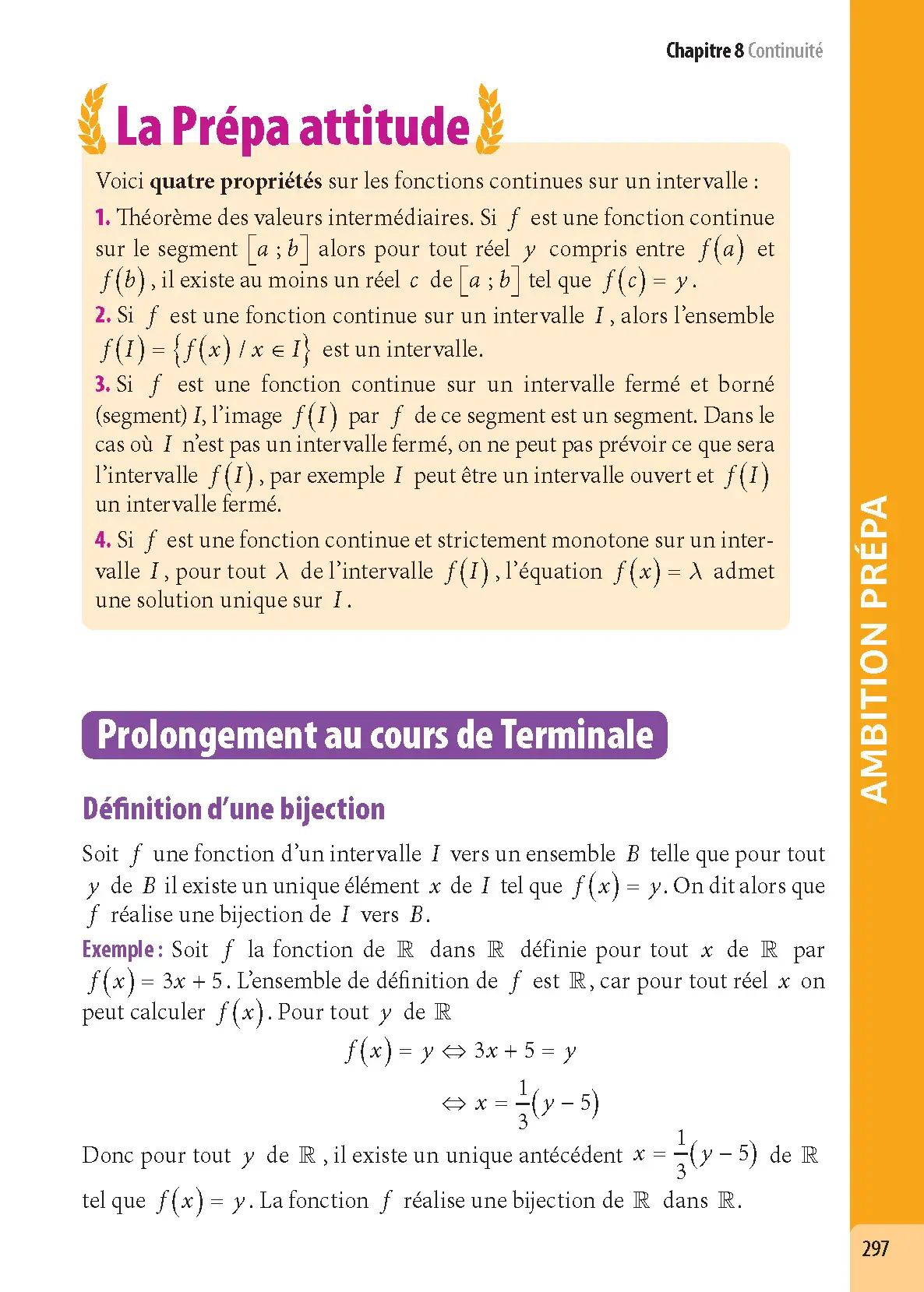 Maths Terminale - Pour viser les prépa ECG-BCPST-BL - ABC du BAC Excellence Ambition prépa - Bac 2027 - Enseignement de spécialité Tle  - Livre de cours, méthode et exercices - 9782095062743 - page intérieure 008