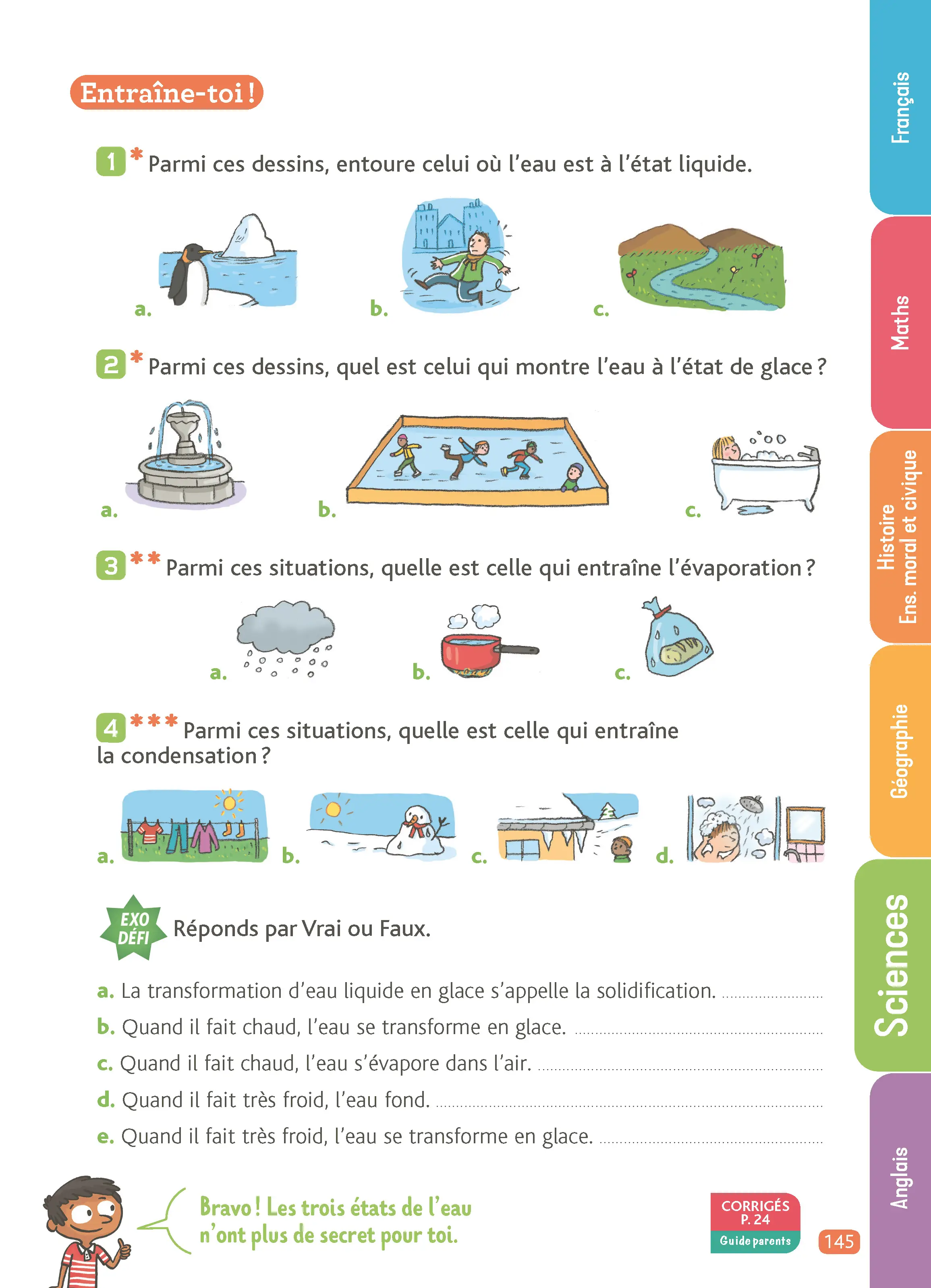 Je Comprends Tout CE1 - Tout le programme du CE1 avec ardoise effaçable - Français, Maths, Sciences, Histoire, Géographie, Anglais - Méthodes, exercices progressifs et corrigés détachables pour parent - Tout-en-un - 9782095048785 - page intérieure 009