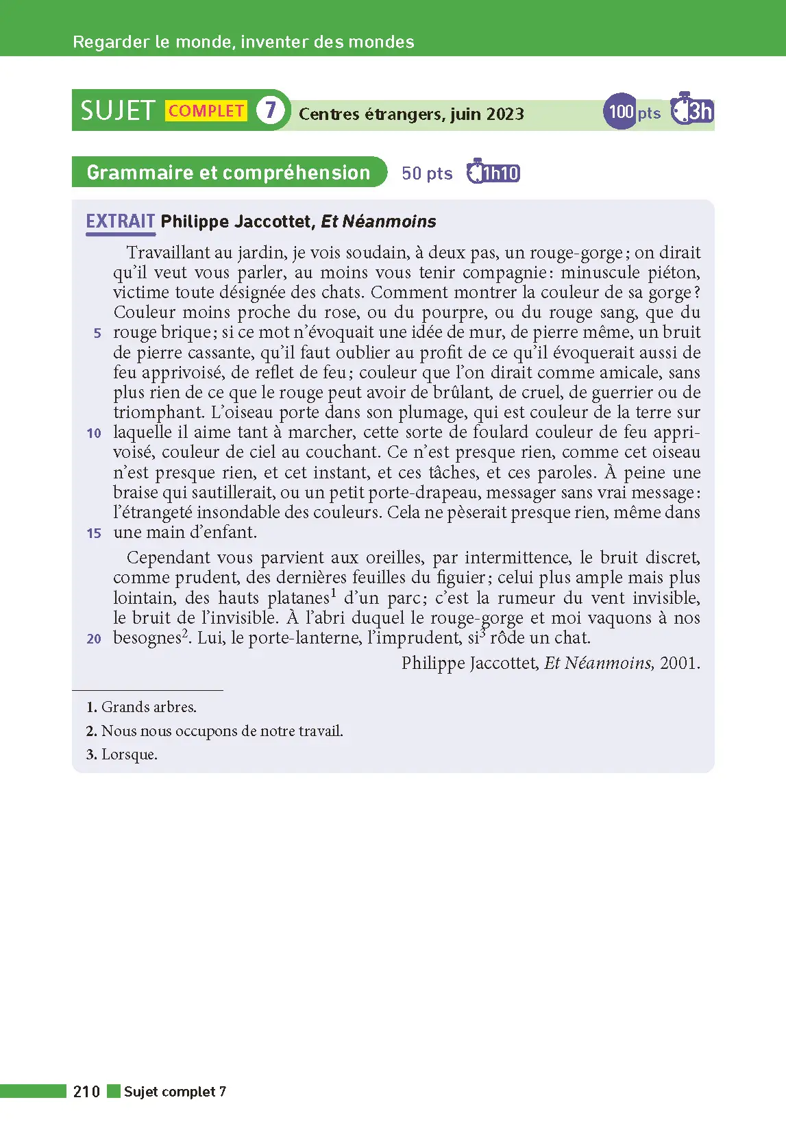 Annales ABC du Brevet 2026 - Français 3e - Sujets et corrigés + fiches de révisions - Livre parascolaire - 9782095050252 - page intérieure 009