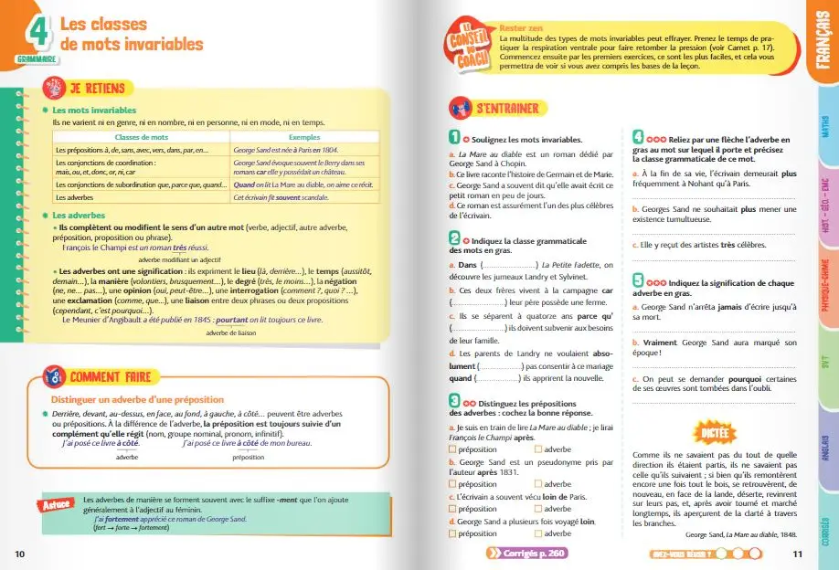 Mon coach 4e - Réviser toutes les matières de la 4e avec l'accompagnement d'un coach pour être efficace et serein - Tout-en-un - 9782091933733 - page-interieure 01