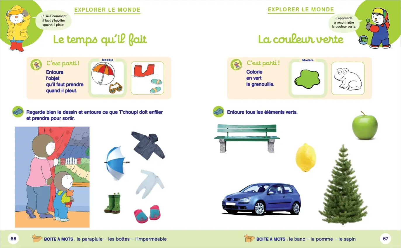 Ma moyenne section avec T'choupi - Les grandes notions de maternelle : graphisme, écriture, nombres ...  4/5 ans - Cahier d'exercices - 9782091933771 - page-interieure 01