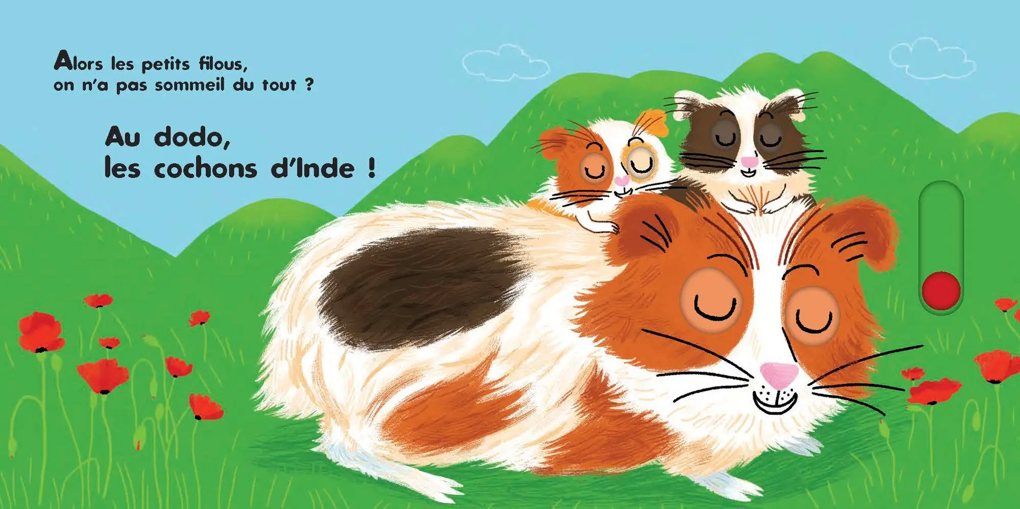 Au dodo - les amis de la maison - Livre animé dès 6 mois - Pour accompagner le rituel du coucher des bébés. - Livre d'éveil - 9782092490150 - page intérieure 01
