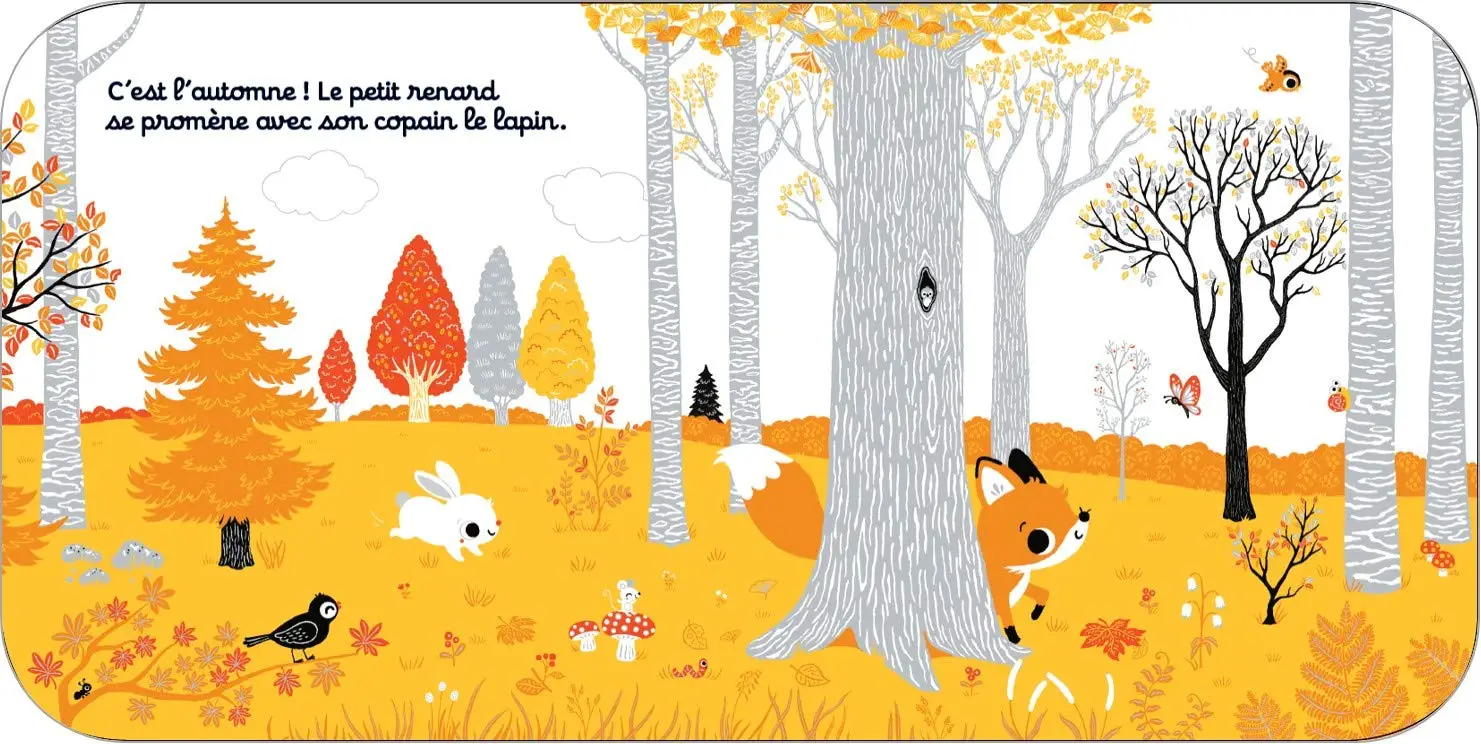 Regarde dans la forêt - Livre d'éveil à toucher pour les bébés, dès 6 mois - Livre d'éveil - 9782092581032 - page-interieure 01