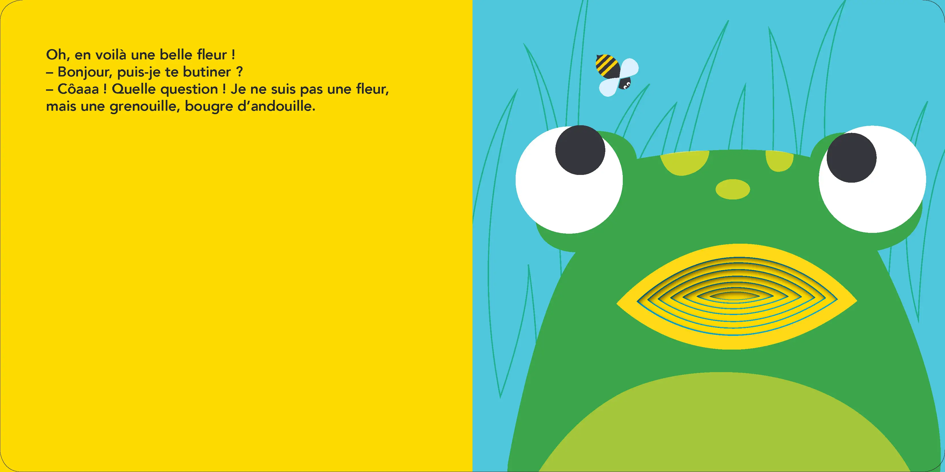 Bzzz ! - Livre à trous  - dès 2 ans - Livre d'éveil - 9782092584361 - page-interieure 01