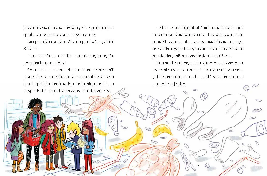 Les grandes années : Sauve la planète - Roman Vie quotidienne - De 7 à 11 ans - Roman - 9782092588376 - page-interieure 01