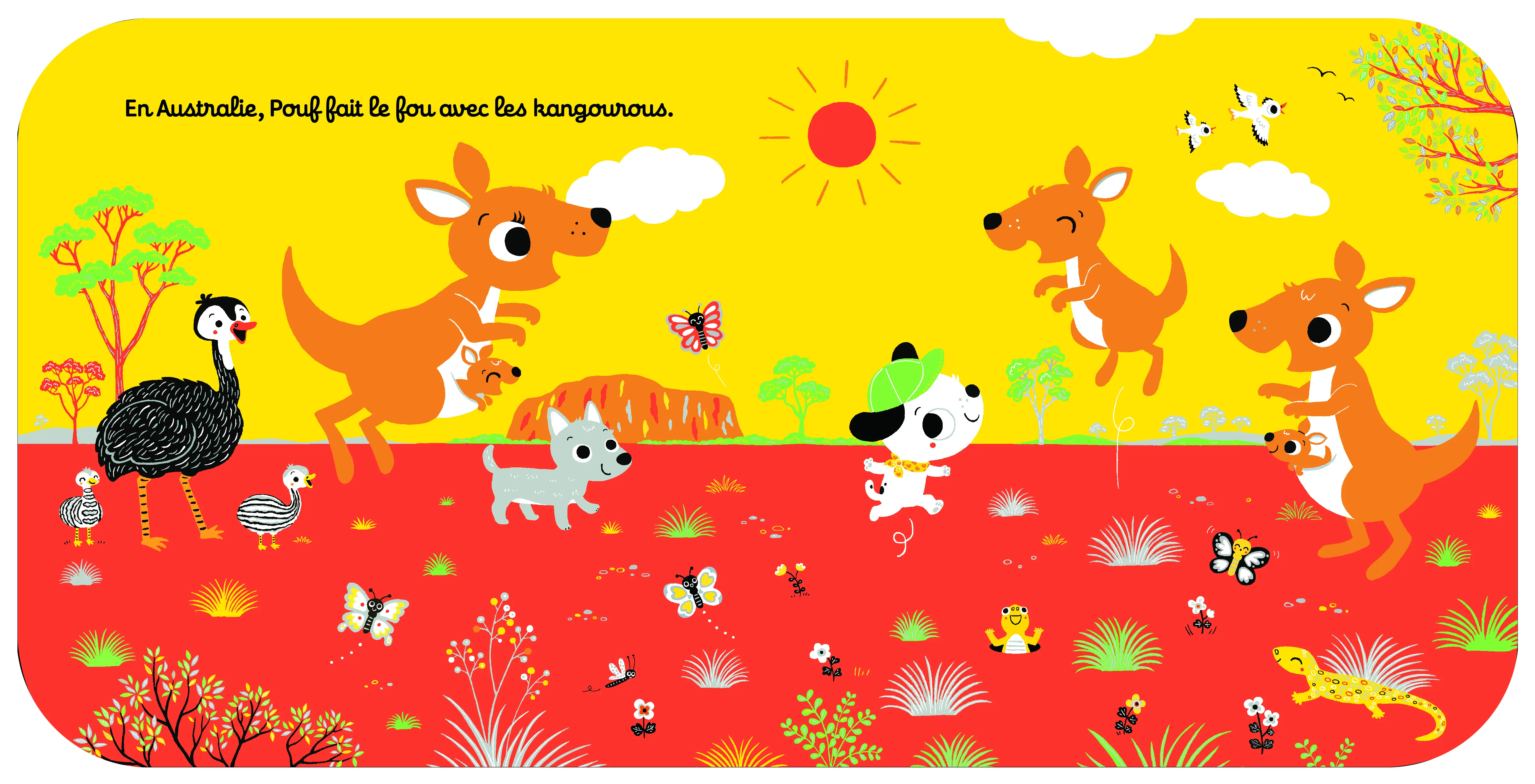 Regarde autour du monde - Livre d'éveil à toucher pour les bébés, dès 6 mois - Livre d'éveil - 9782092589793 - page-interieure 01