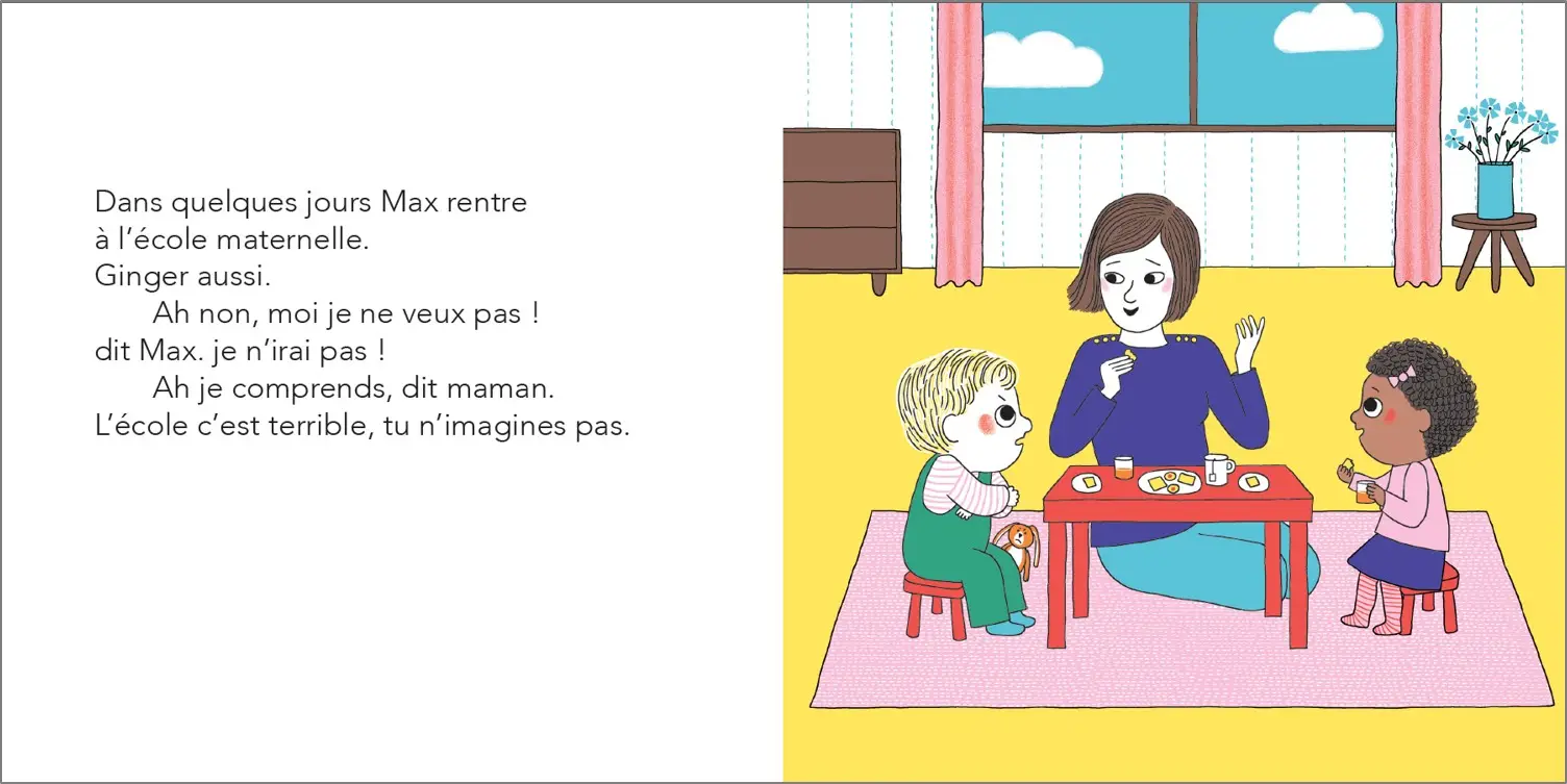 Max et Lapin - L'école ? Ah non merci ! - Album dès 2 ans - Album(s) - 9782092589809 - page-interieure 01