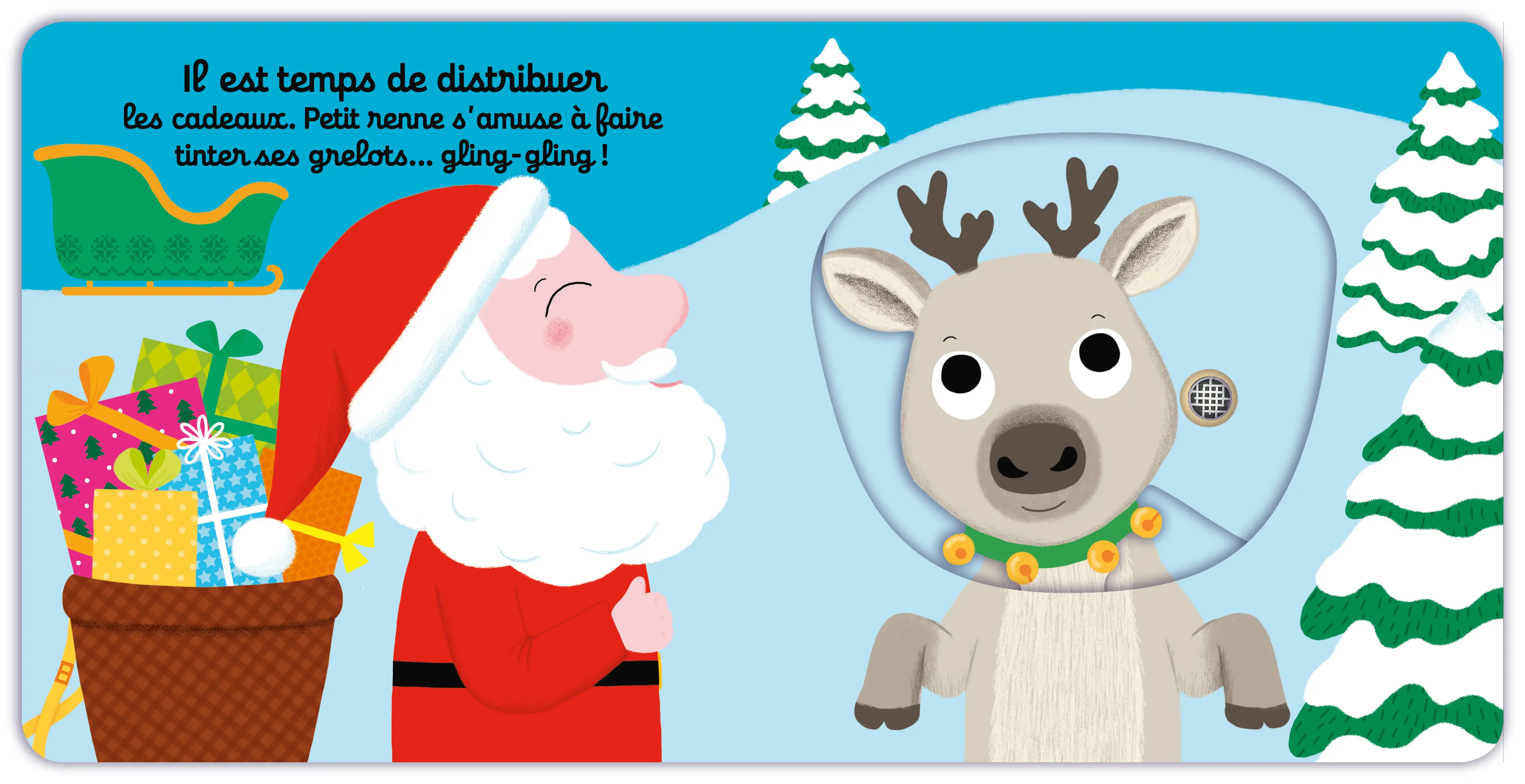 Joyeux Noël Petit Renne ! - Livre musical et animé Kididoc - Dès 6 mois - Livre documentaire - 9782092590850 - page-interieure 01