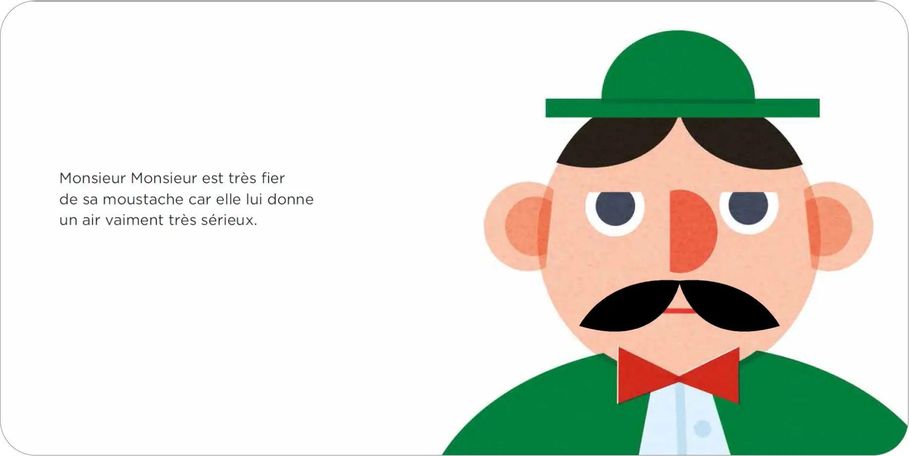 La moustache de Monsieur Monsieur - Dès 2 ans - Album(s) - 9782092592922 - page intérieure 01