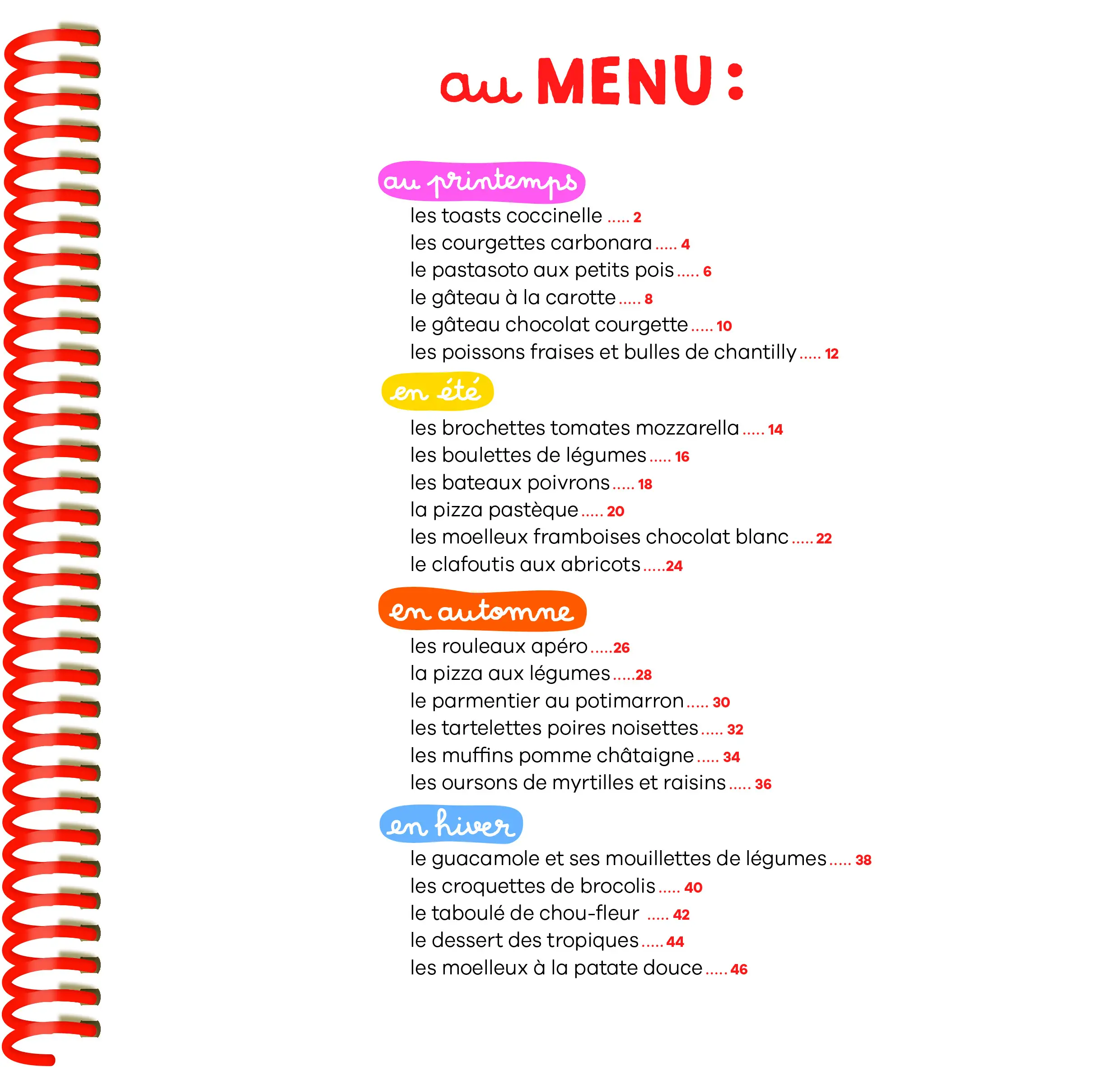 T'choupi mes recettes fruits & légumes - dès 3 ans - Livre - 9782092593714 - page intérieure 01