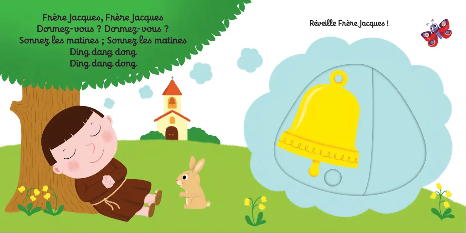 Kididoc - Mes premières comptines sonores et animées - Dès 1 an - Livre documentaire - 9782092594476 - page intérieure 01