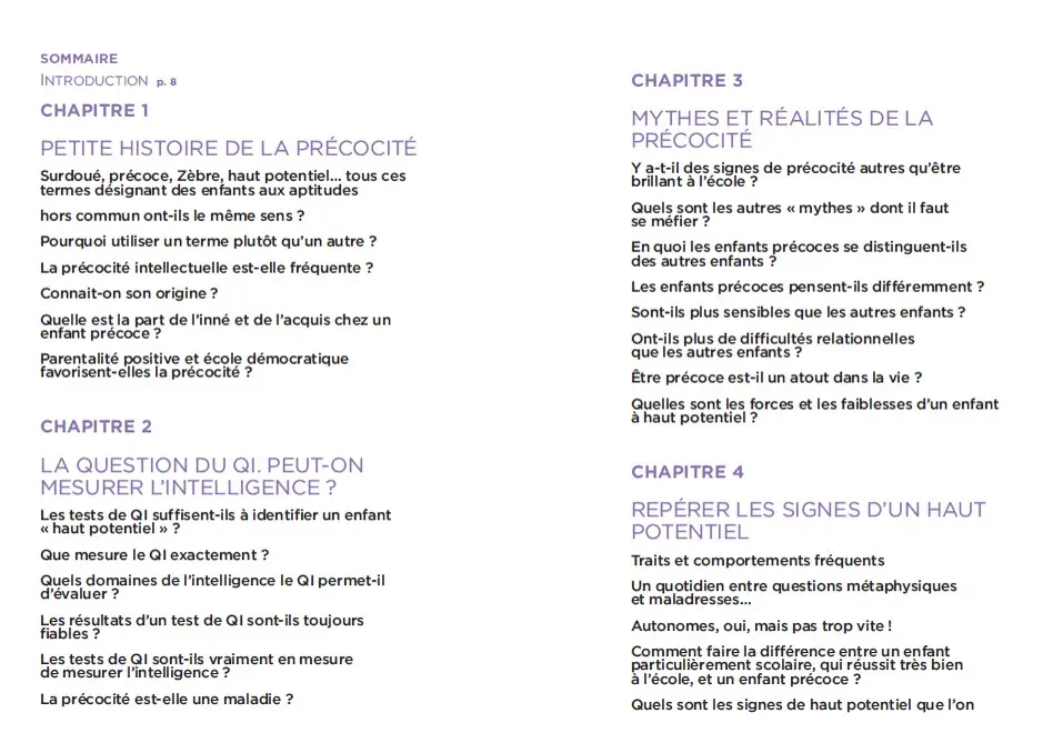 L'enfance en question - A haut potentiel, précoce  - Livre - 9782092791004 - page intérieure 01