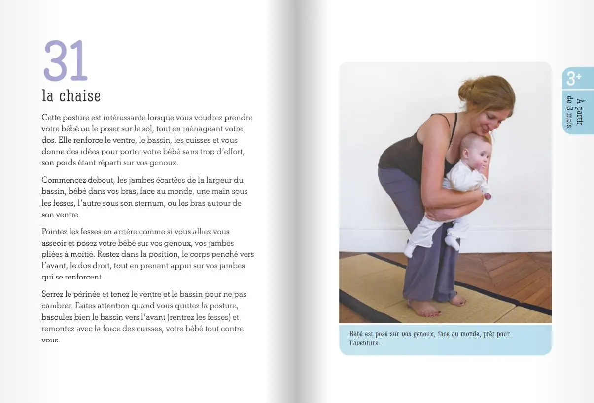 100 postures de yoga avec mon bébé - Livre - 9782092791073 - page intérieure 01
