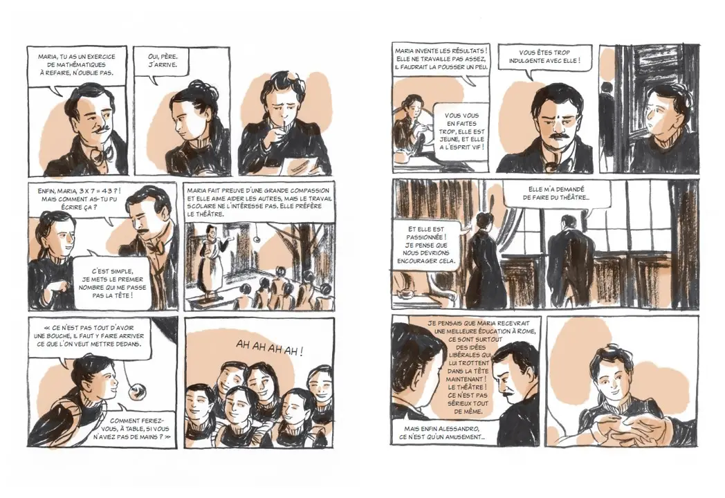 Maria Montessori : une vie pour la liberté - la biographie en BD d'un destin extraordinaire - BD - 9782092791349 - page-interieure 01