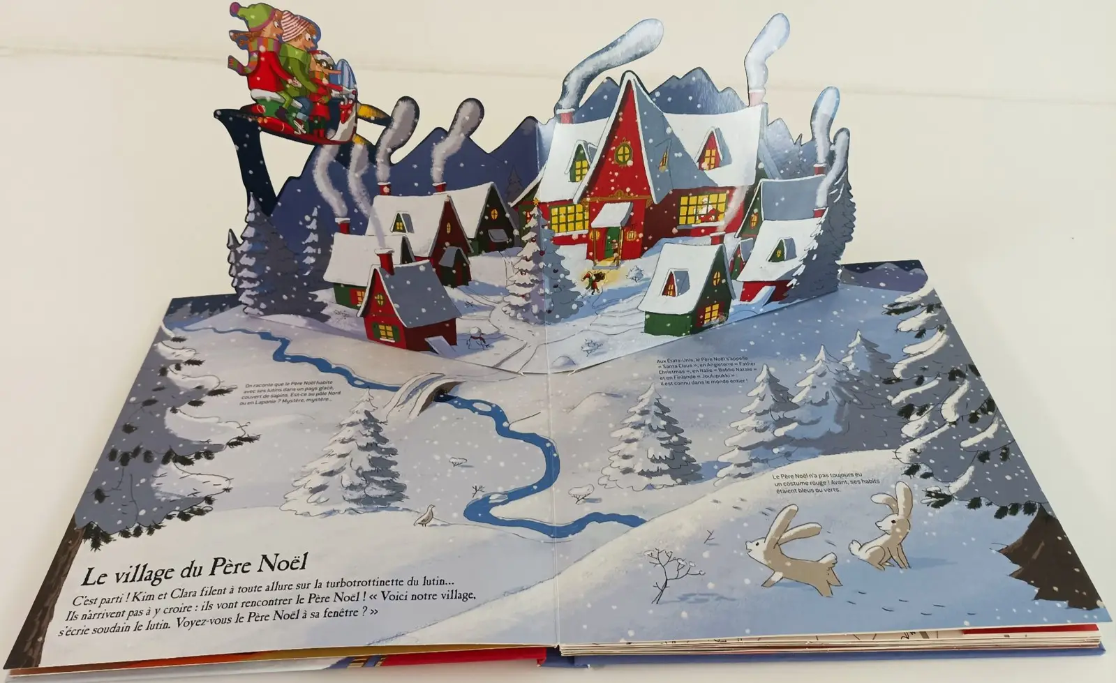 Livre Pop-up - La fabuleuse aventure du Père Noël - Kididoc Dès 4 ans - Livre documentaire - 9782095000615 - page-interieure 01