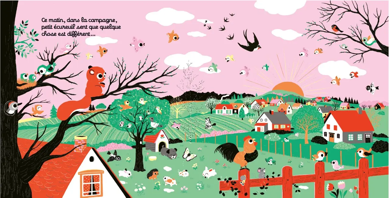 Regarde les saisons - Livre d'éveil à toucher pour les bébés, dès 6 mois - Livre d'éveil - 9782095013295 - page-interieure 01