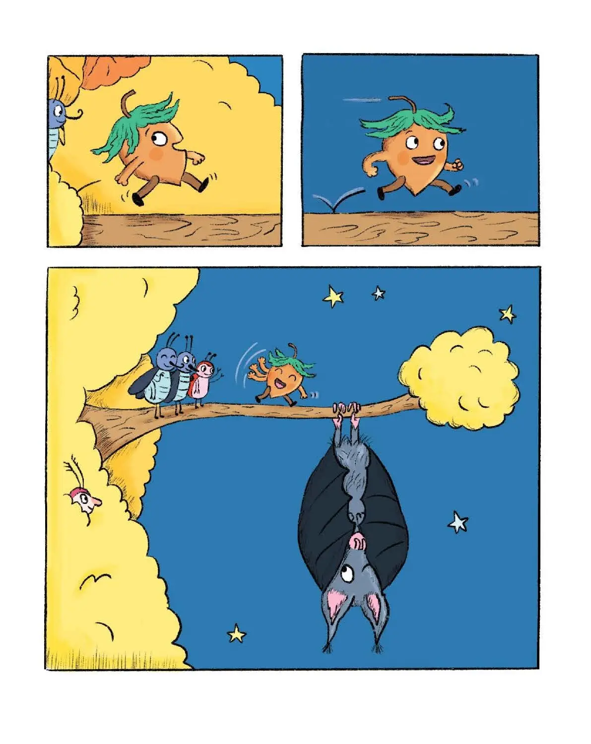 Noisette - Plouf ! Noisette - Le retour de la super Noisette - Une aventure sous-marine pleine d'humour - MINI BULLES - BD sans textes - dès 3 ans - BD - 9782095023713 - page-interieure 01