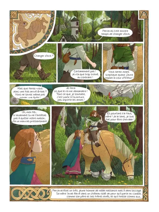 Perceval, un destin mythique à découvrir en BD dès 8 ans  - BD - 9782095025632 - page-interieure 01