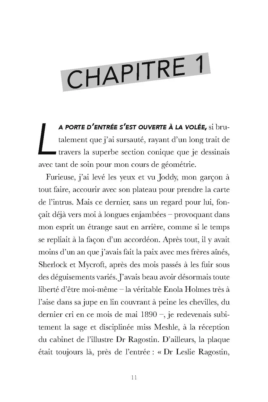 Enola Holmes et la marque de la mangouste - Roman Grand Format - Roman - 9782095027797 - page-interieure 01
