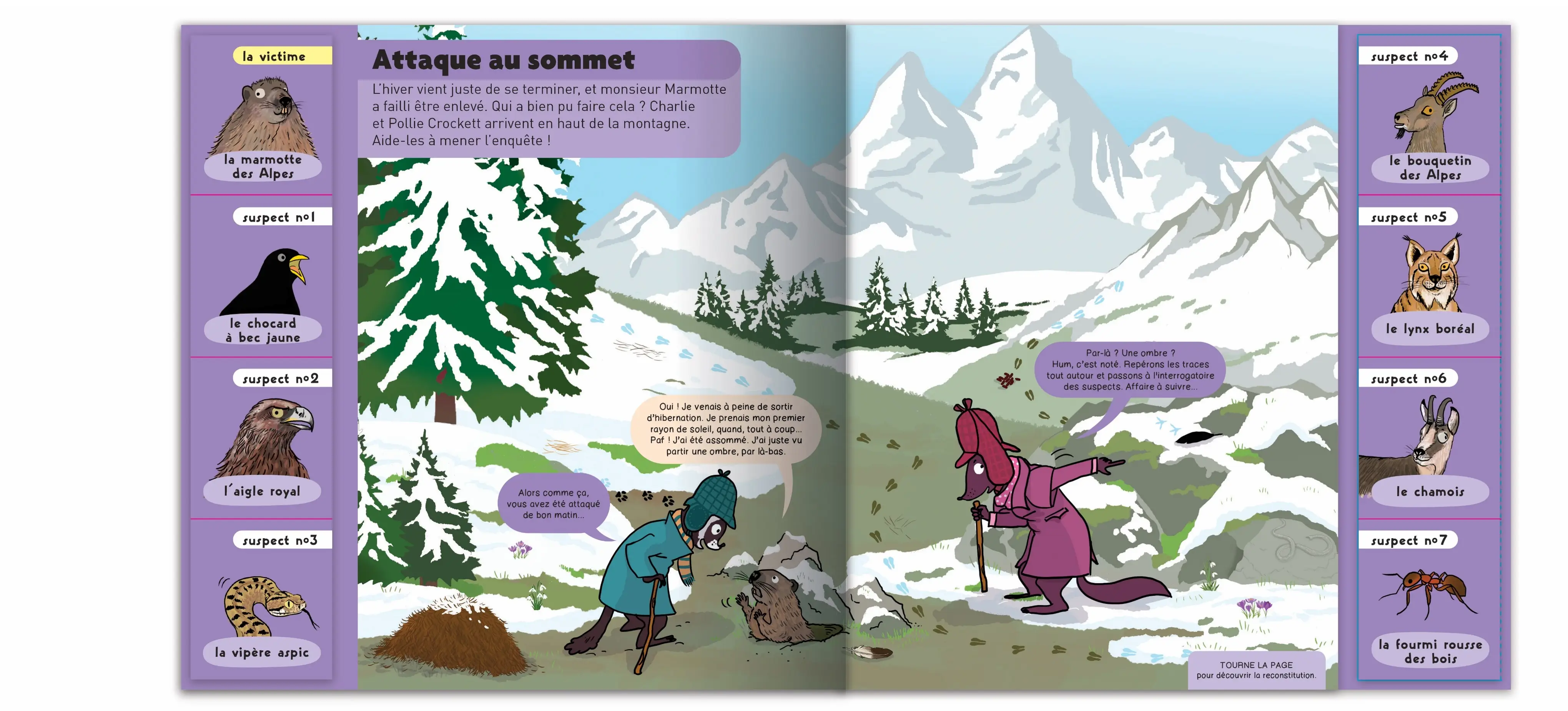 Kididoc : Enquête chez les animaux - un livre animé avec volets et pop-up - dès 5 ans - Livre documentaire - 9782095030070 - page-interieure 01