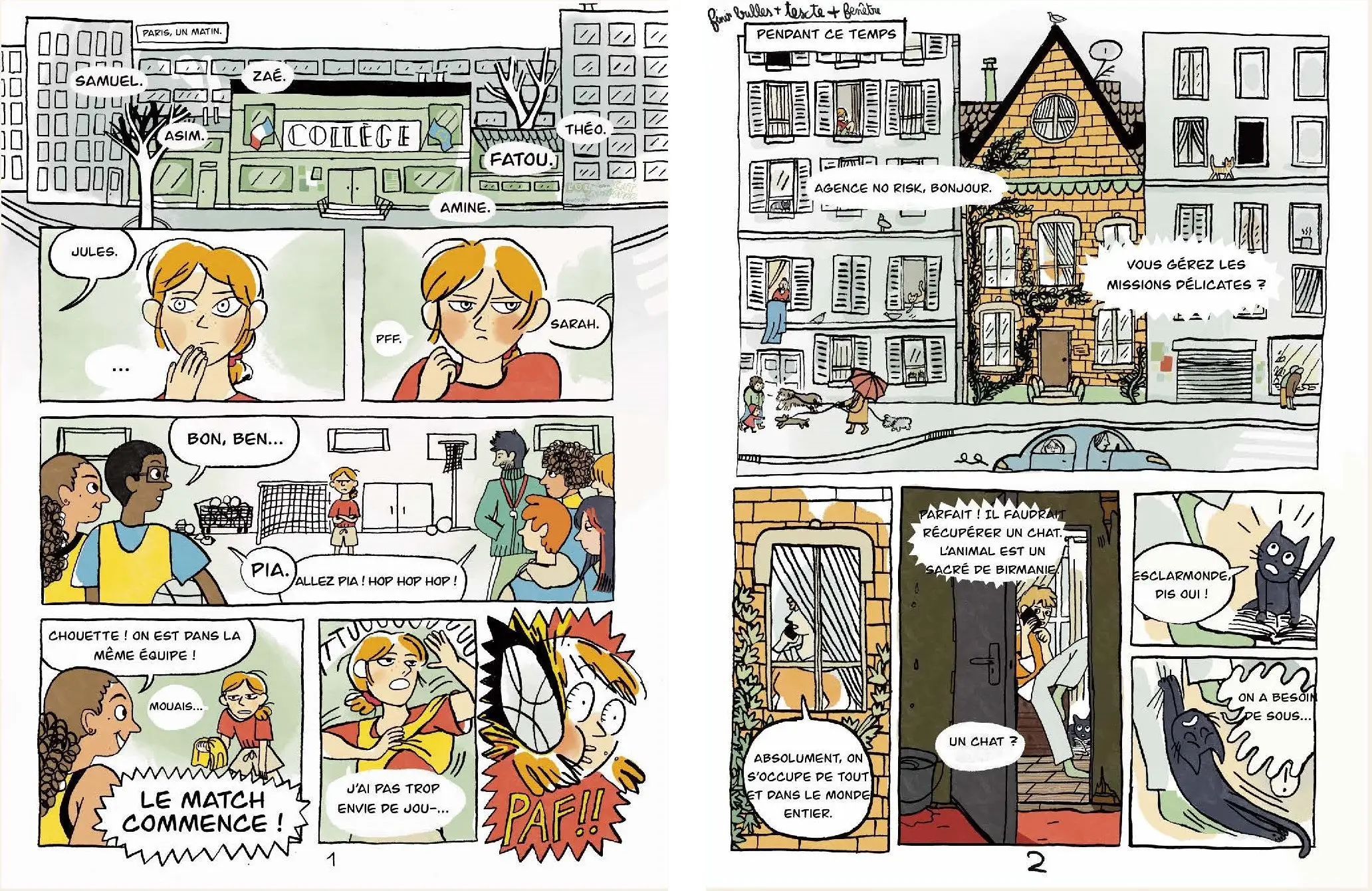 Pia l'intrépide - Départ express pour l'Afrique de l'Ouest - BD dès 8 ans - BD - 9782095030117 - page-interieure 01