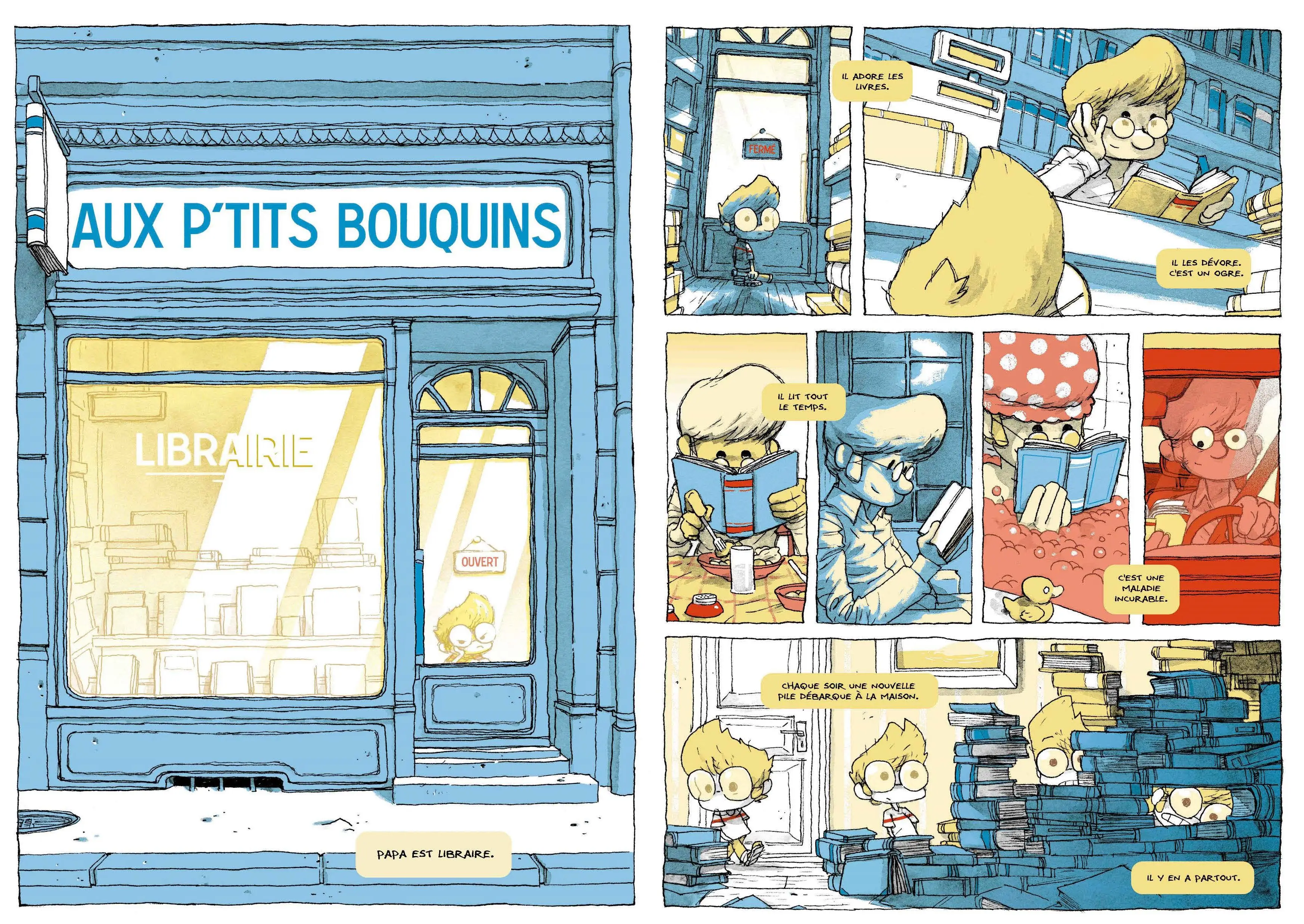 Le Buveur d'encre - L'incontournable roman jeunesse adapté en BD - dès 8 ans - BD - 9782095030148 - page-interieure 01