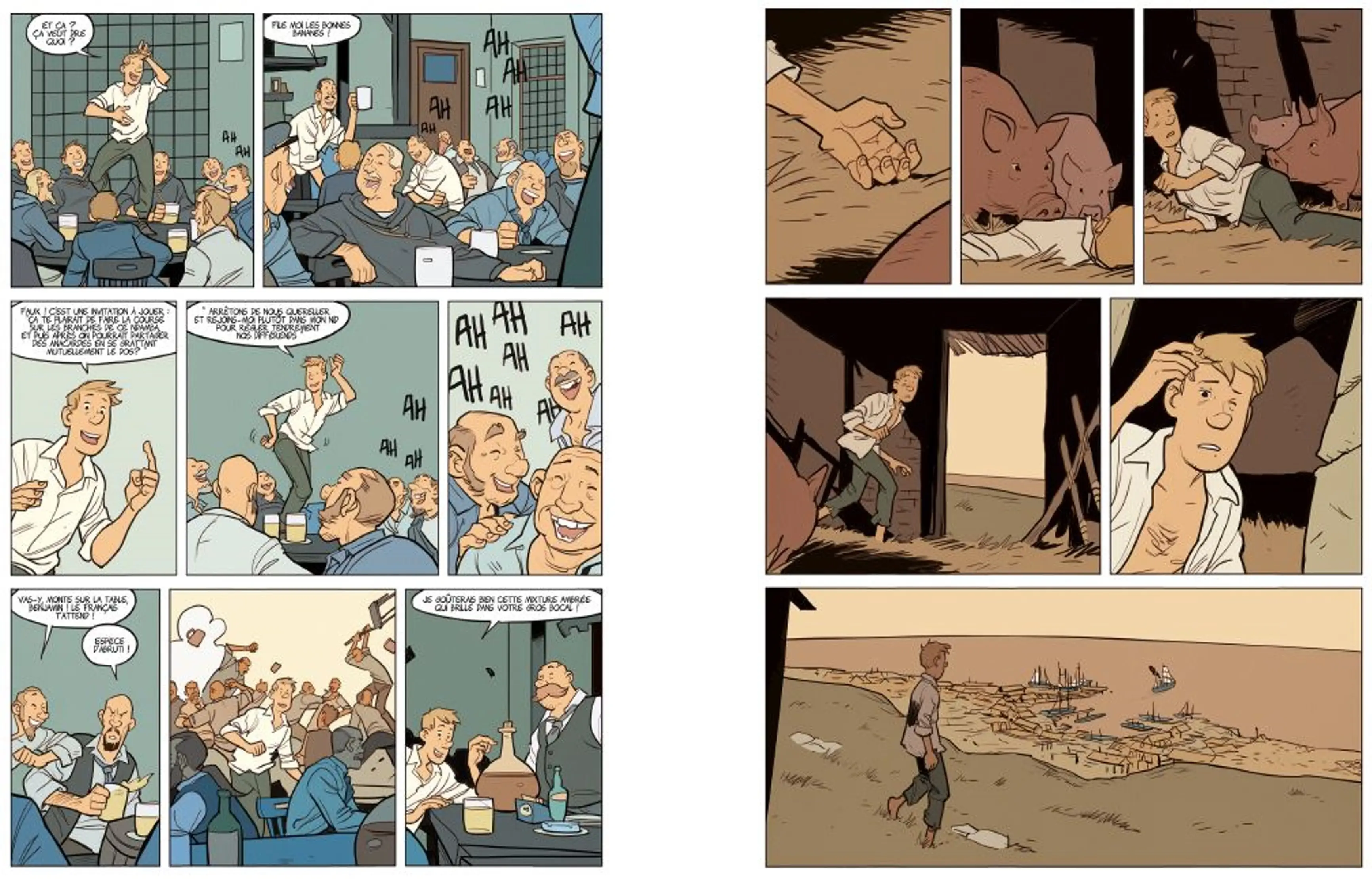L'improbable révolution de Corentin Tréguier au Royaume-Uni - Une BD captivante sur la révolution sociale dans l'Angleterre industrielle  - BD - 9782095030162 - page-interieure 01