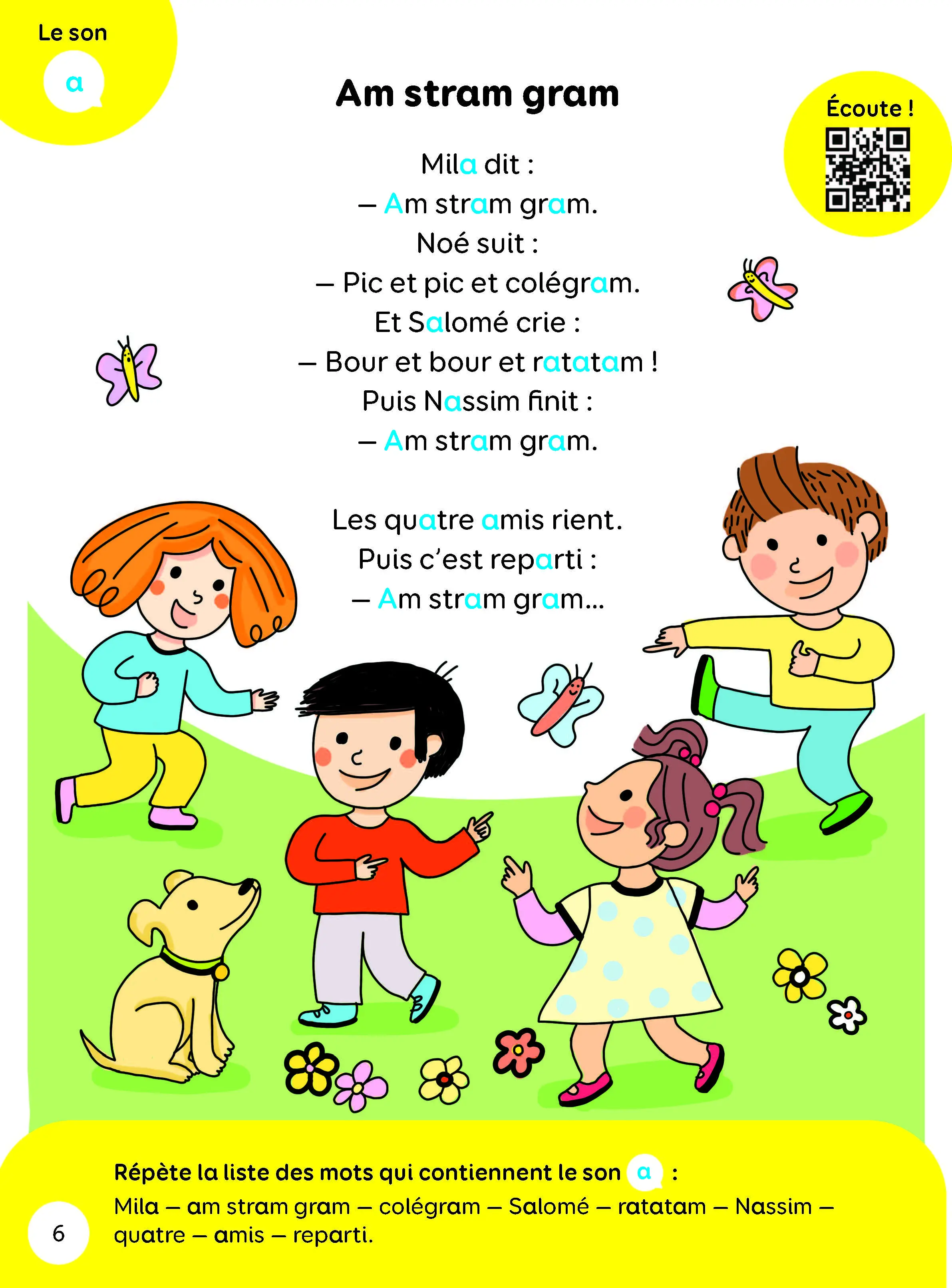 Regarde je lis, Comptines pour apprendre les sons - Cahier d'exercices - 9782095032784 - page-interieure 01