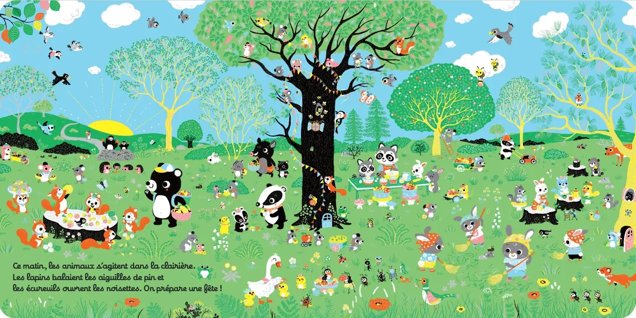 Le grand festin - un album féérique grand format à découvrir dès 6 mois - Livre d'éveil - 9782095034573 - page-interieure 01