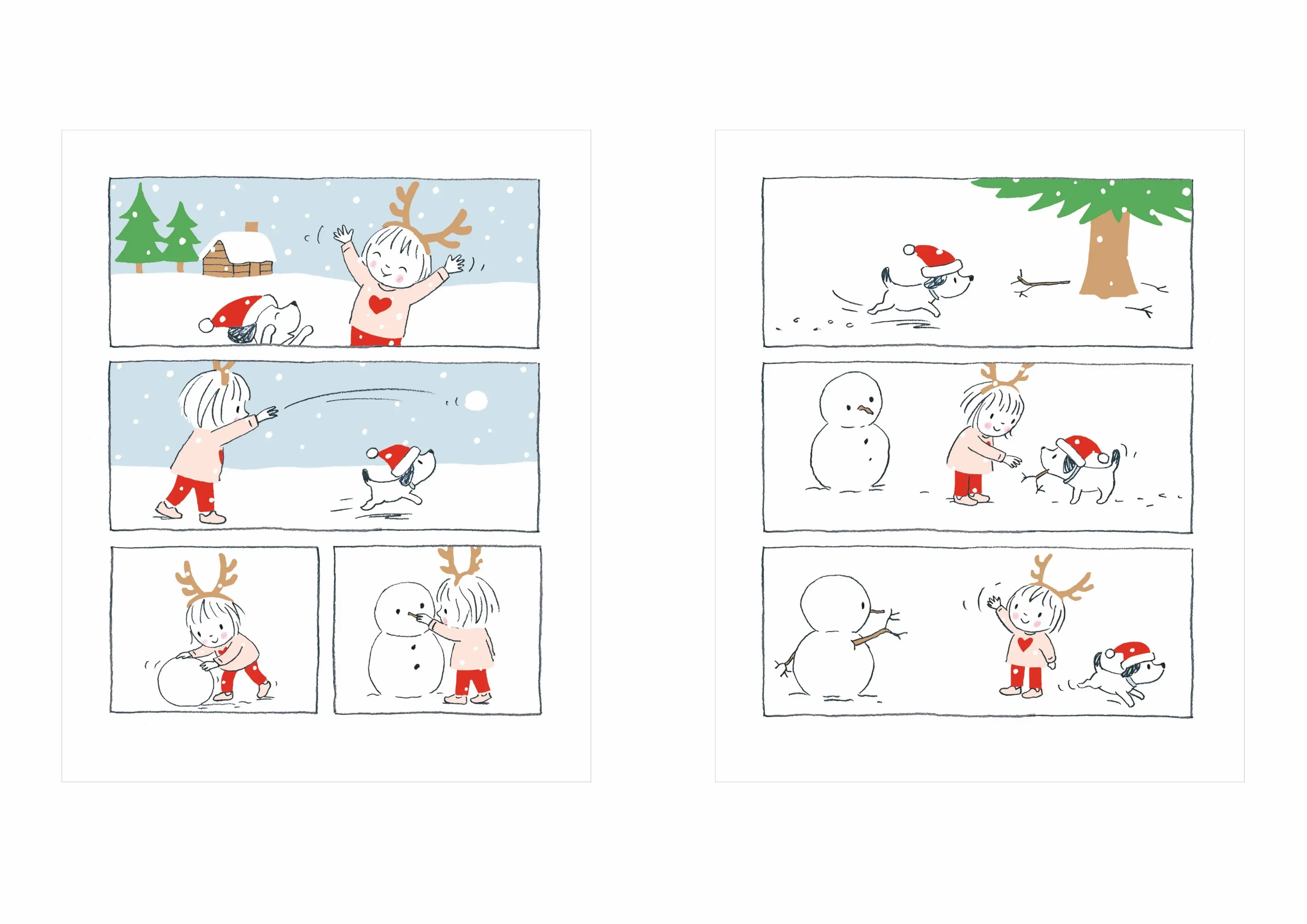 Petiote fête Noël - une BD parfaite pour patienter jusqu'à Noël - dès 3 ans - BD - 9782095039295 - page-interieure 01